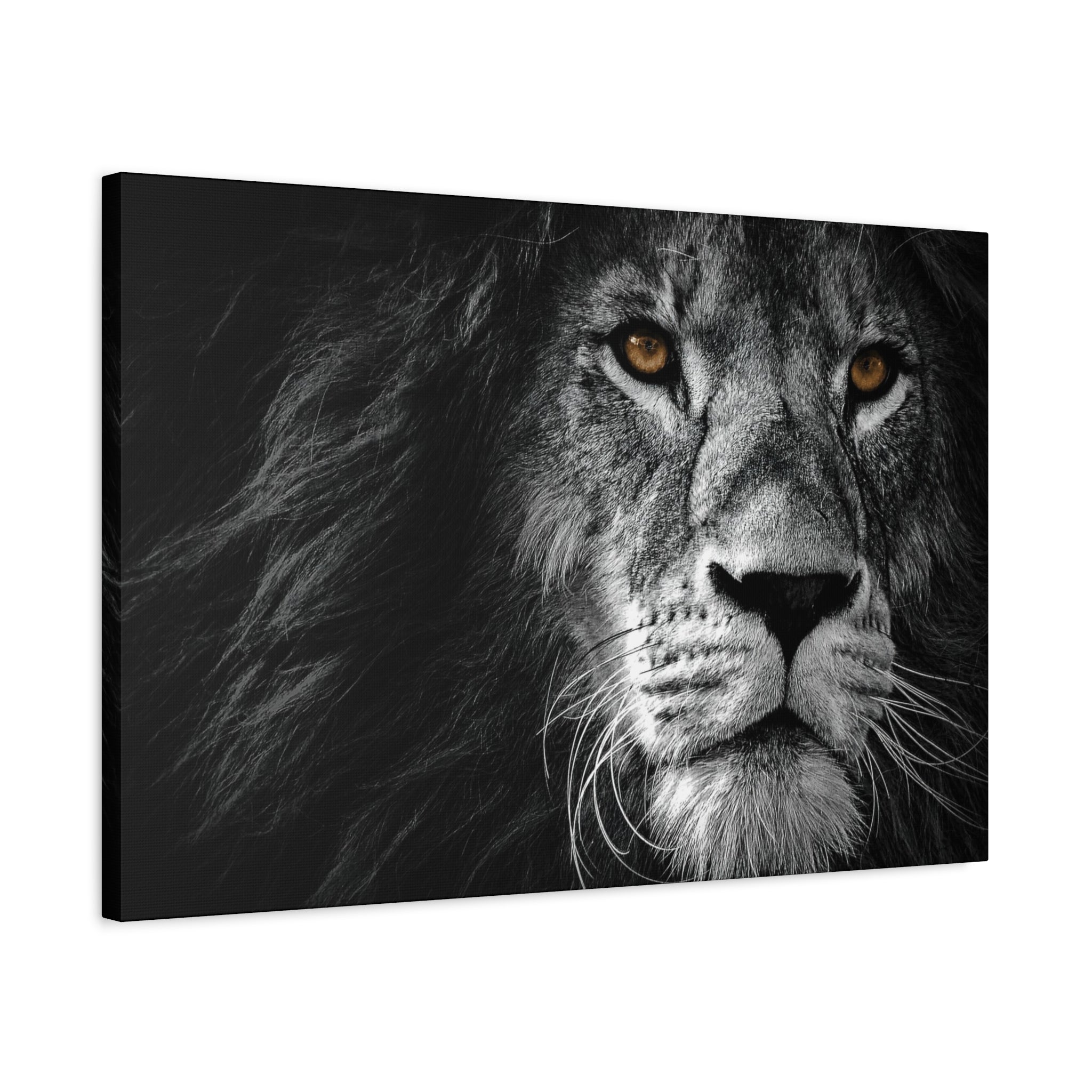 canvas-print-lion-wall-art-black-and-white-living-room-decor-matte-stretched-lion-poster-jungle-animal-art-print-wildlife-saf