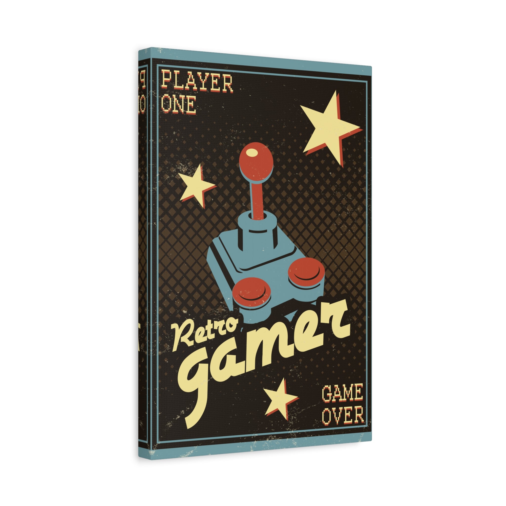 canvas-wall-art-retro-gamer-home-decor-game-over-matte-canvas-print-gaming-wall-decor-video-game-art-gamer-gift-vintage-art