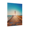 lighthouse-on-rock-poster-print-coastal-wall-art-nautical-decor-beach-house-decoration-seaside-wall-sunset-wall-decor