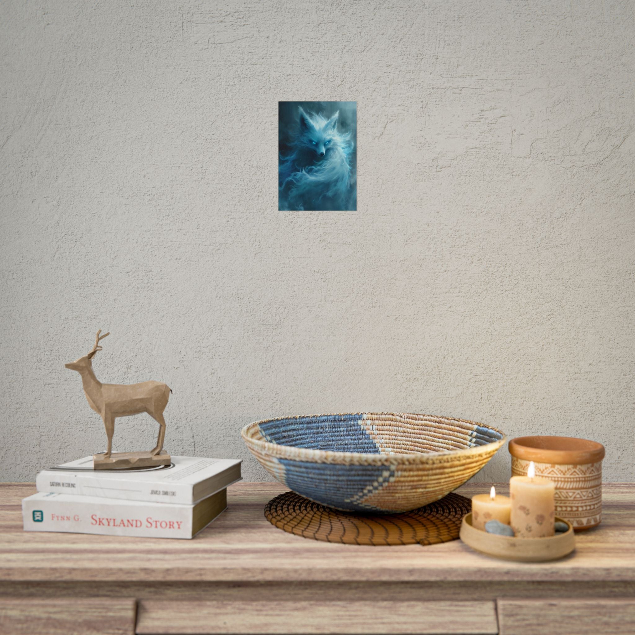 arctic-white-snow-fox-poster-print-fantasy-decor-wildlife-wall-art-home-decor-animal-lover-gift-anime-fantasy-gift