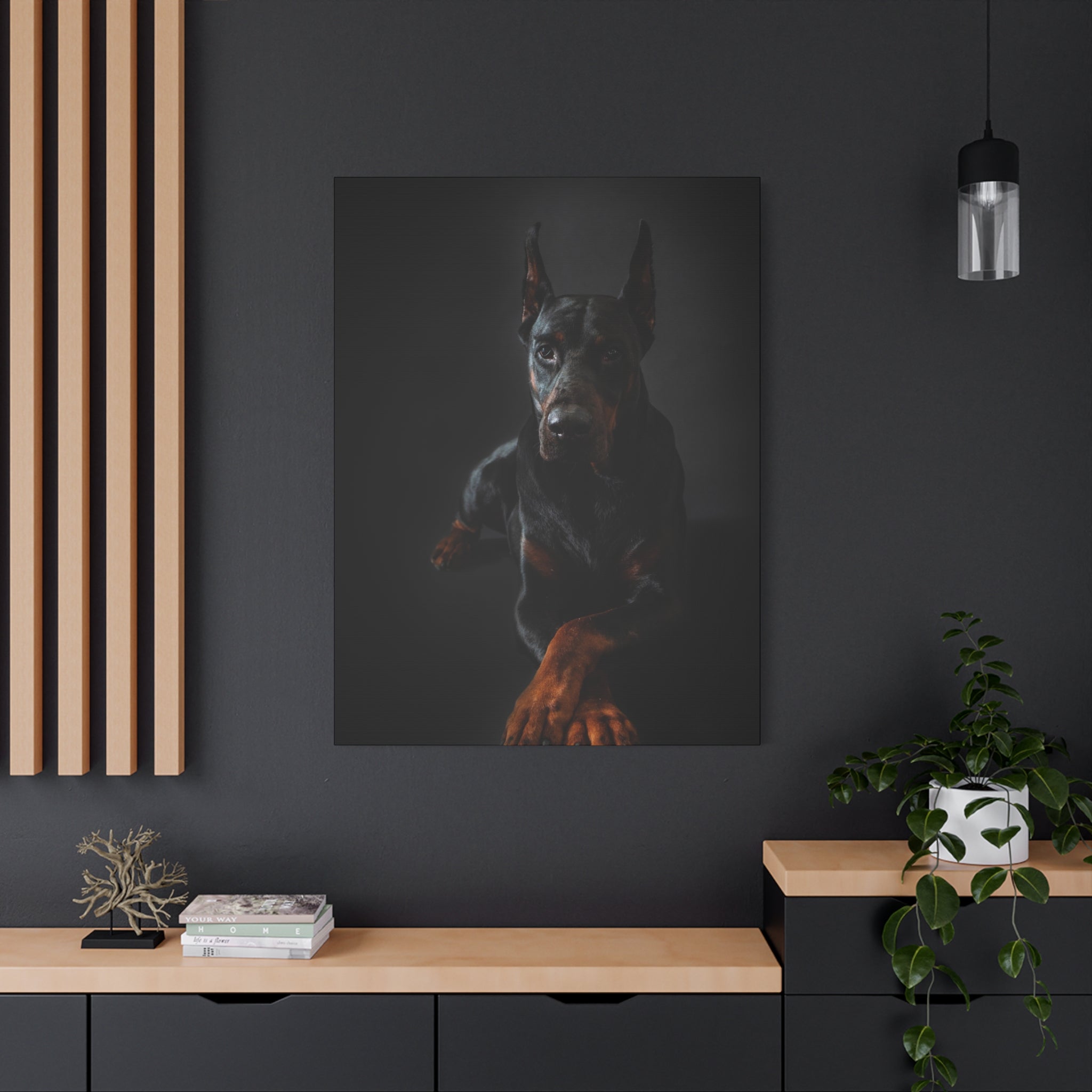 canvas-print-doberman-dog-wall-art-home-decor-office-decor-stretched-matte-canvas-1-25-gift-for-dog-lovers-animal-artwork-pet