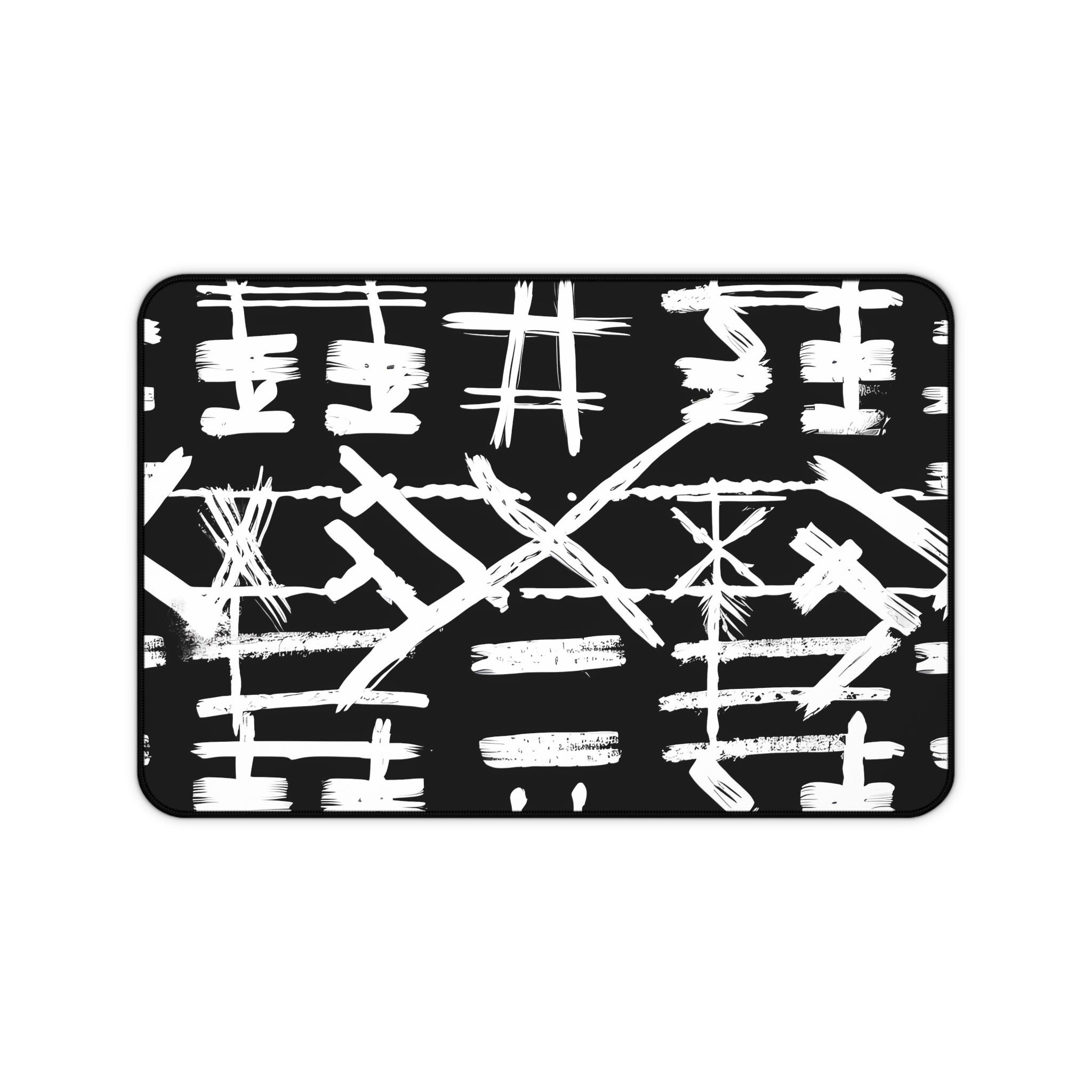black-xxx-monochrome-mouse-pad-black-and-white-face-desk-mat-sleek-black-and-white-desk-pad-modern-minimalist-mouse-pad