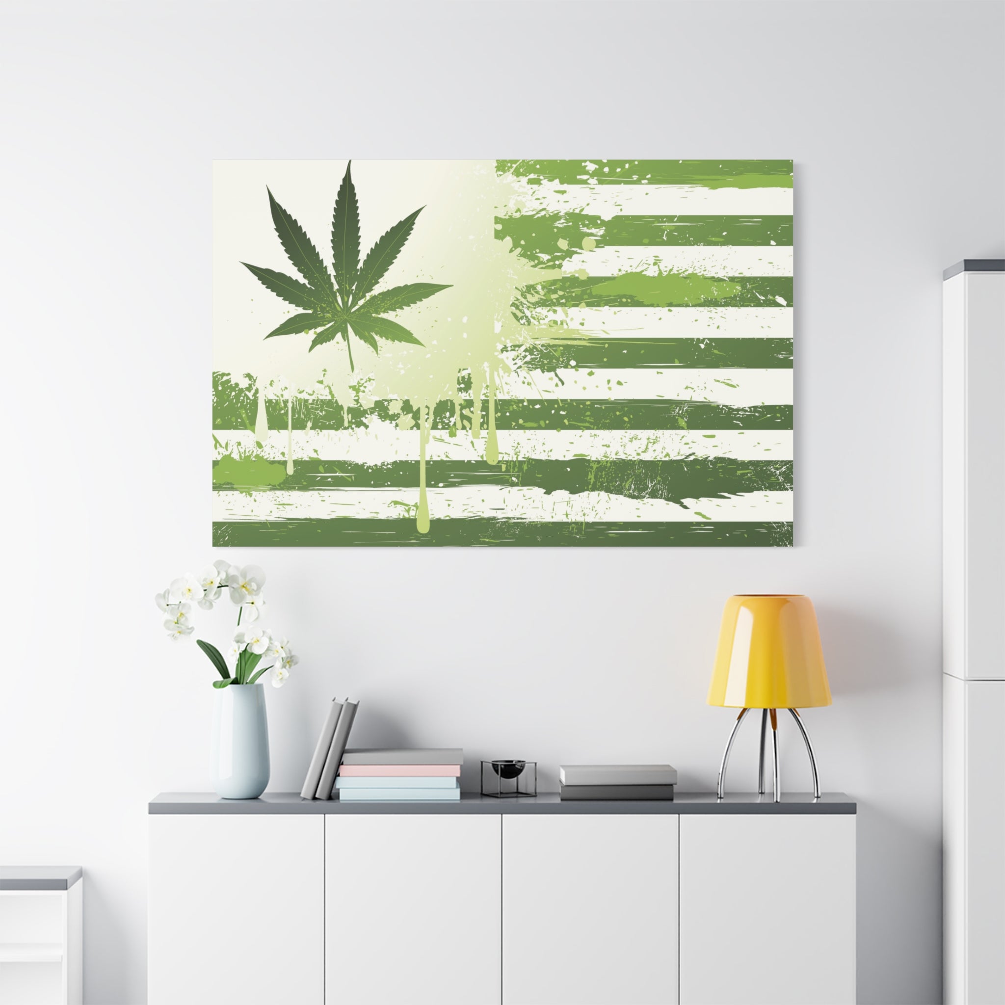 canvas-print-marijuana-republic-weed-mary-jane-funny-home-decor-wall-art-stretched-matte-wall-hanging-decorative-weed-art-mar