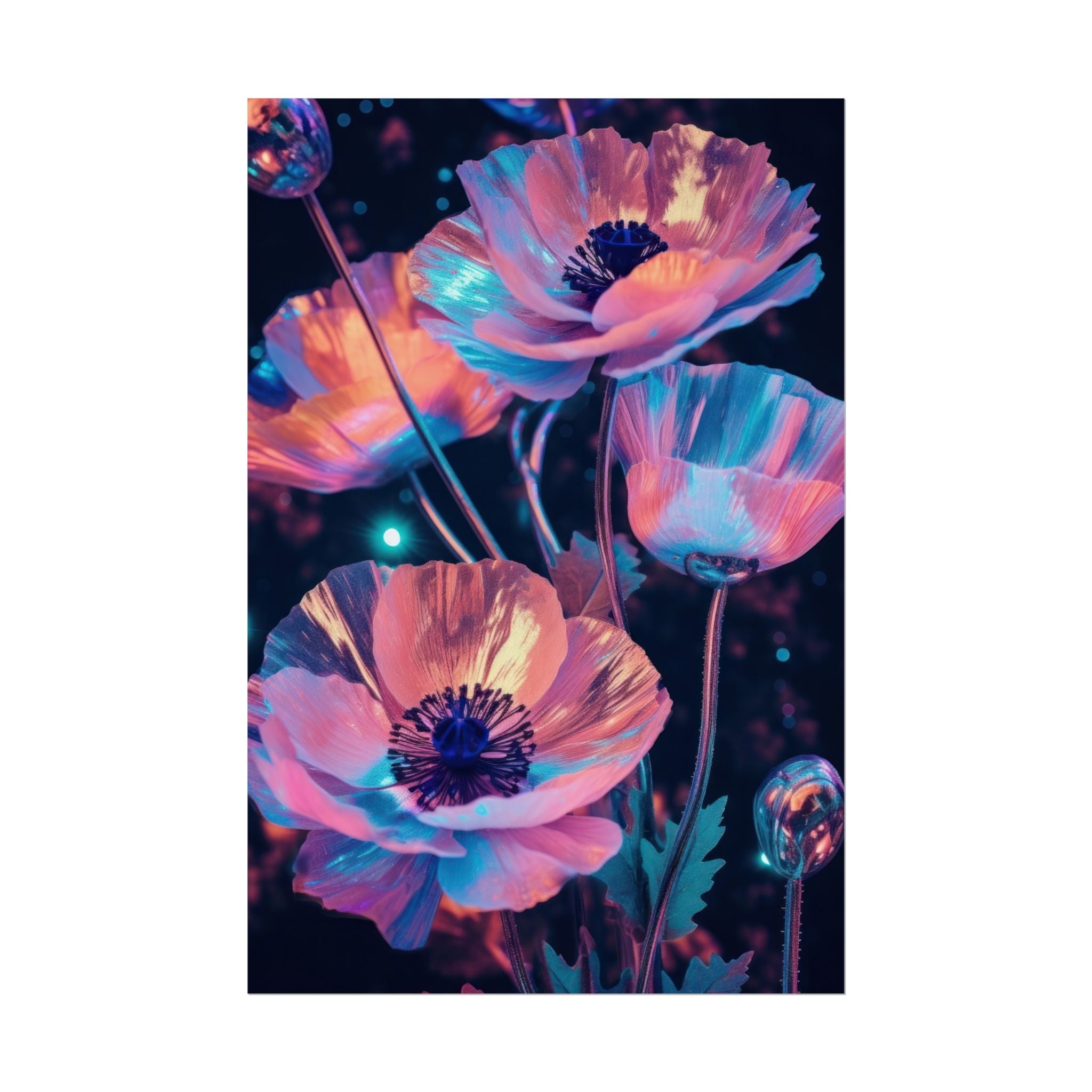 poppy-flower-poster-art-pearl-floral-wall-art-floral-print-flower-print-nature-wall-decor-flower-wall-decor-housewarming-gift