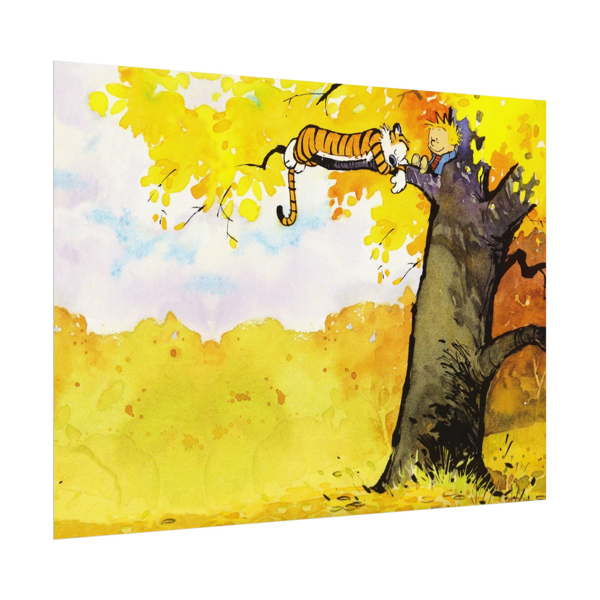 Calvin and Hobbes Poster Wall Art - Cartoon Wall Decor - Unique Birthday Gift for Fans - Timeless Comic Book Art
