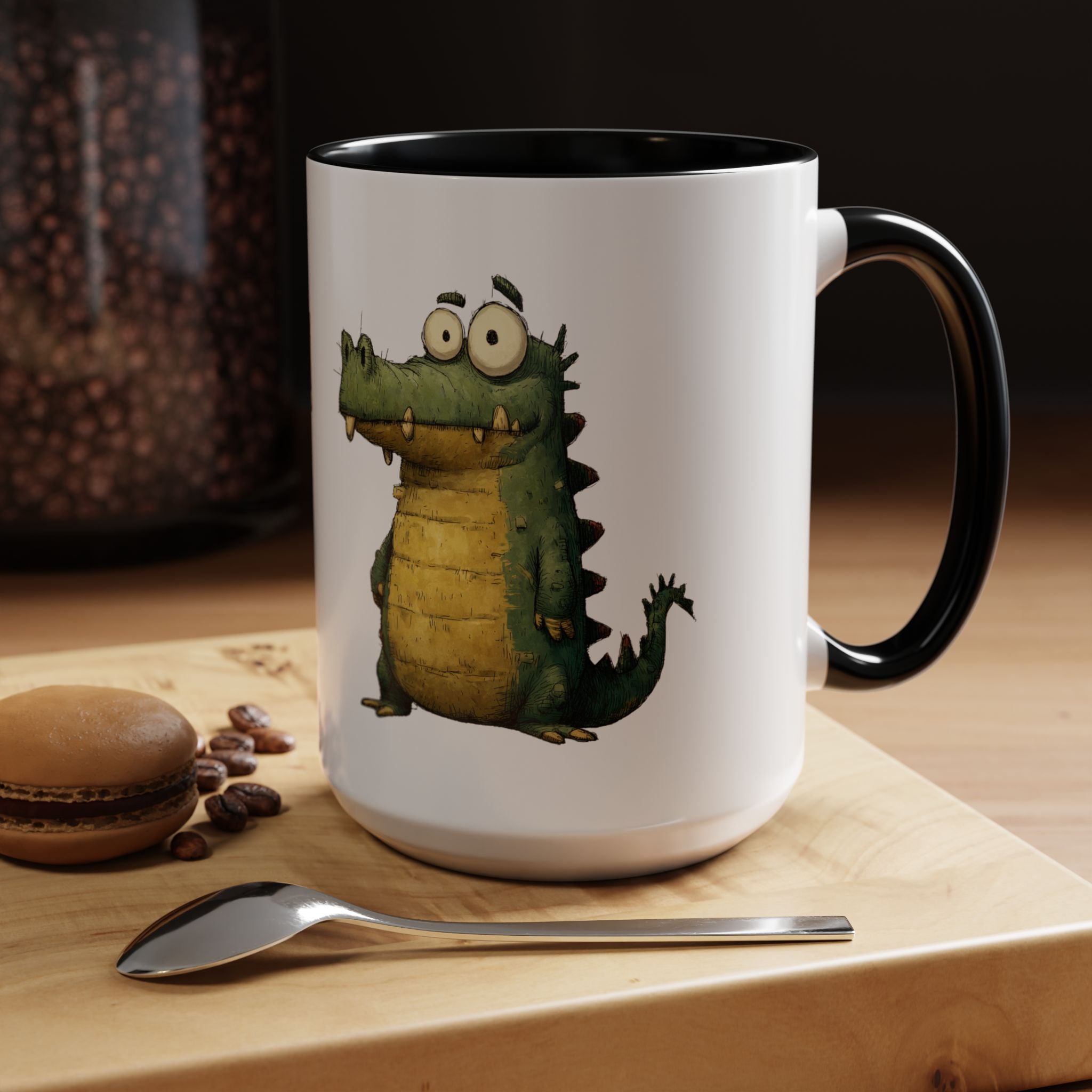 Funny Alligator Accent Coffee Mug | Cute Animal Mug for Nature Lovers, Ideal Gift for Birthdays, Holidays, Home Decor
