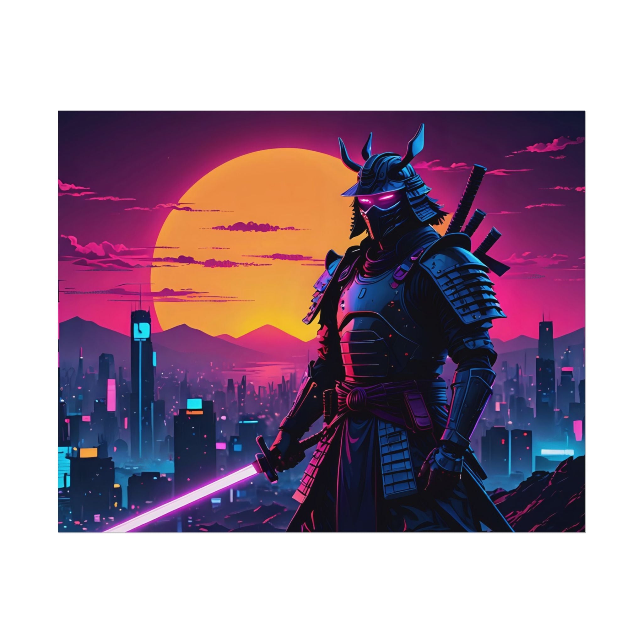samurai-retrowave-poster-print-synthawave-wall-art-poster-gift-for-anime-fans-home-decor-japanese-art-retro-aesthetic-lightsa