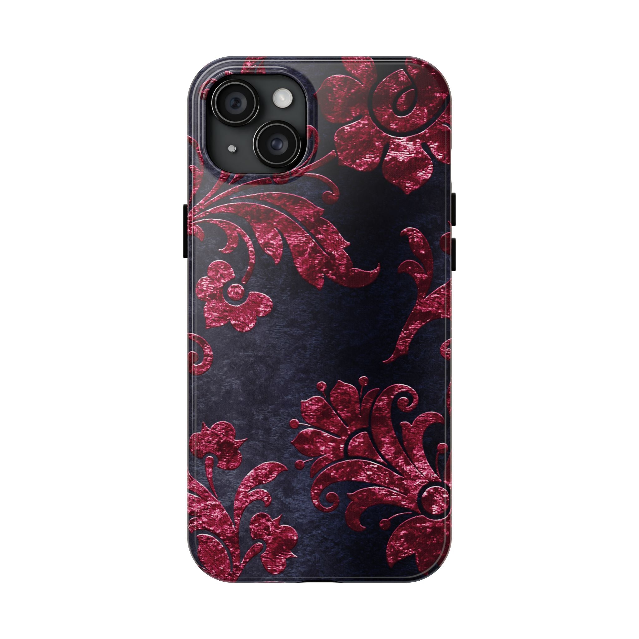 embossed-burgundy-velvet-tough-iphone-case-protective-iphone-cover-heavy-duty-iphone-case-rugged-phone-case-durable-smartphon