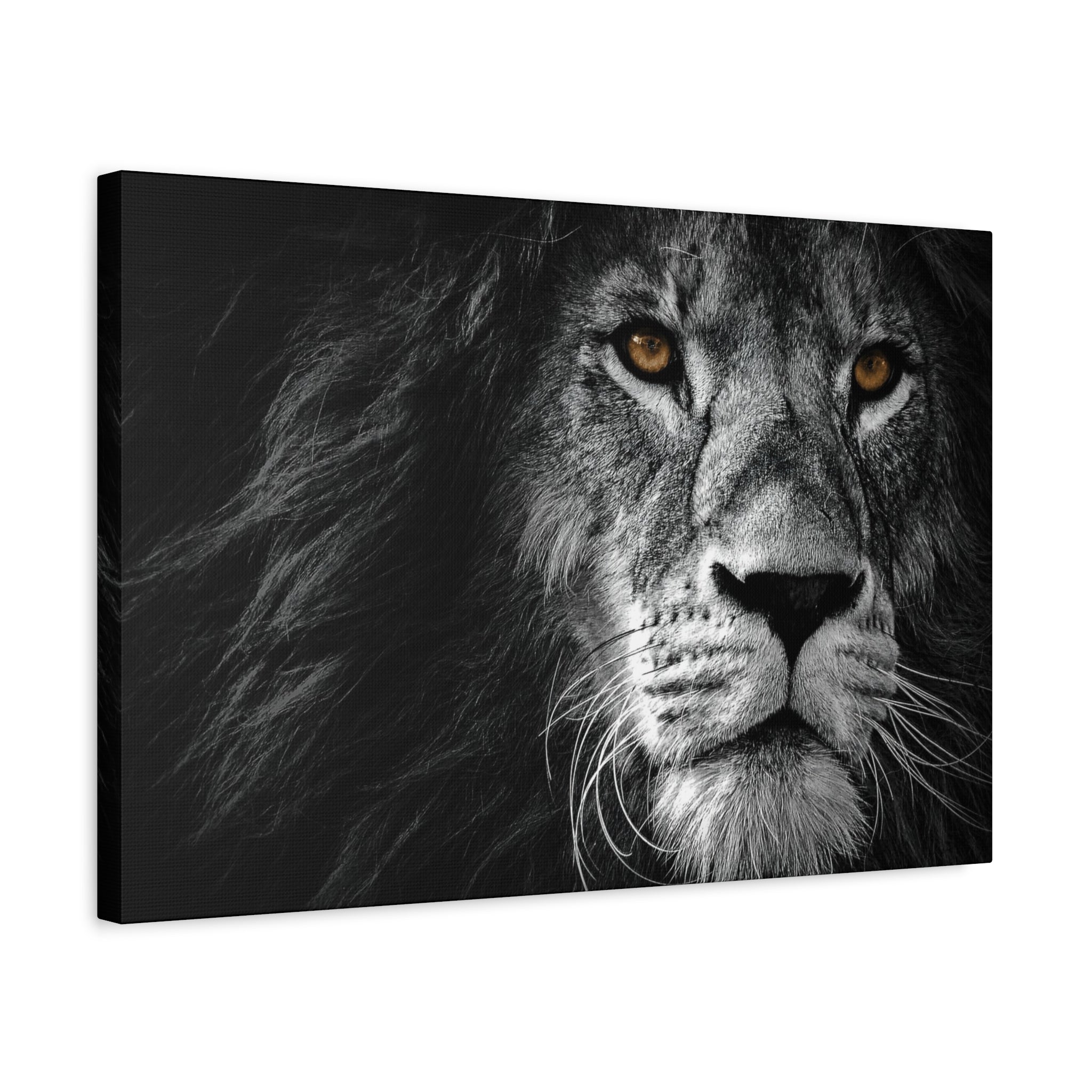 canvas-print-lion-wall-art-black-and-white-living-room-decor-matte-stretched-lion-poster-jungle-animal-art-print-wildlife-saf