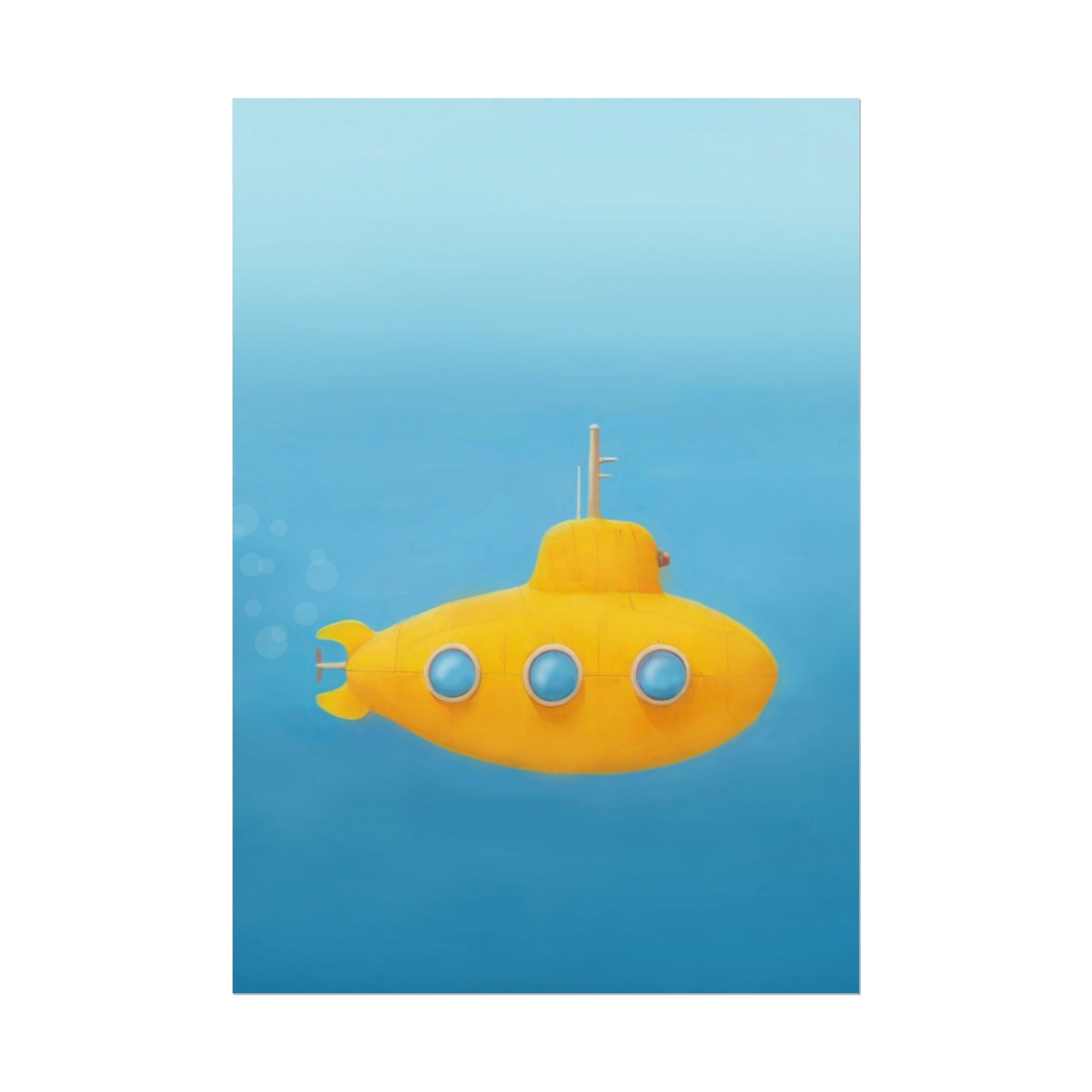 yellow-submarine-nursery-poster-art-fine-art-poster-wall-art-submarine-print-yellow-nursery-decor-gender-neutral-nursery