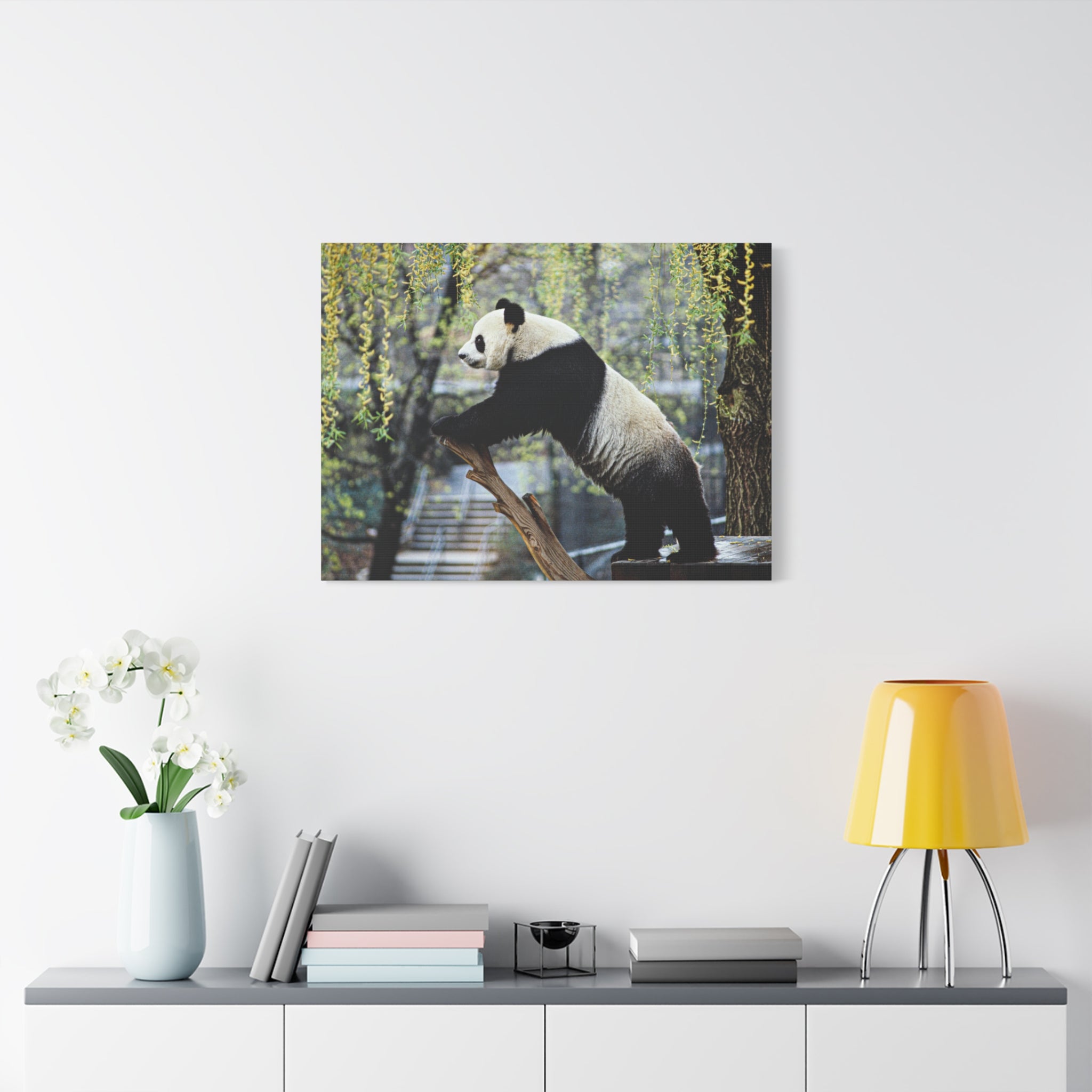 canvas-wall-art-cute-panda-wall-decor-nature-home-decor-panda-gift-panda-canvas-print-stretched-matte-canvas
