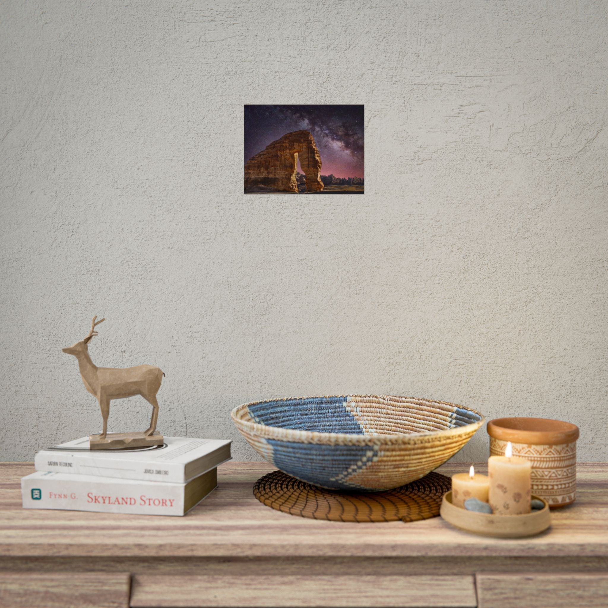 desert-landscape-poster-print-milky-way-poster-wall-art-milky-way-decor-artwork-unique-home-decor-starry-night-picture