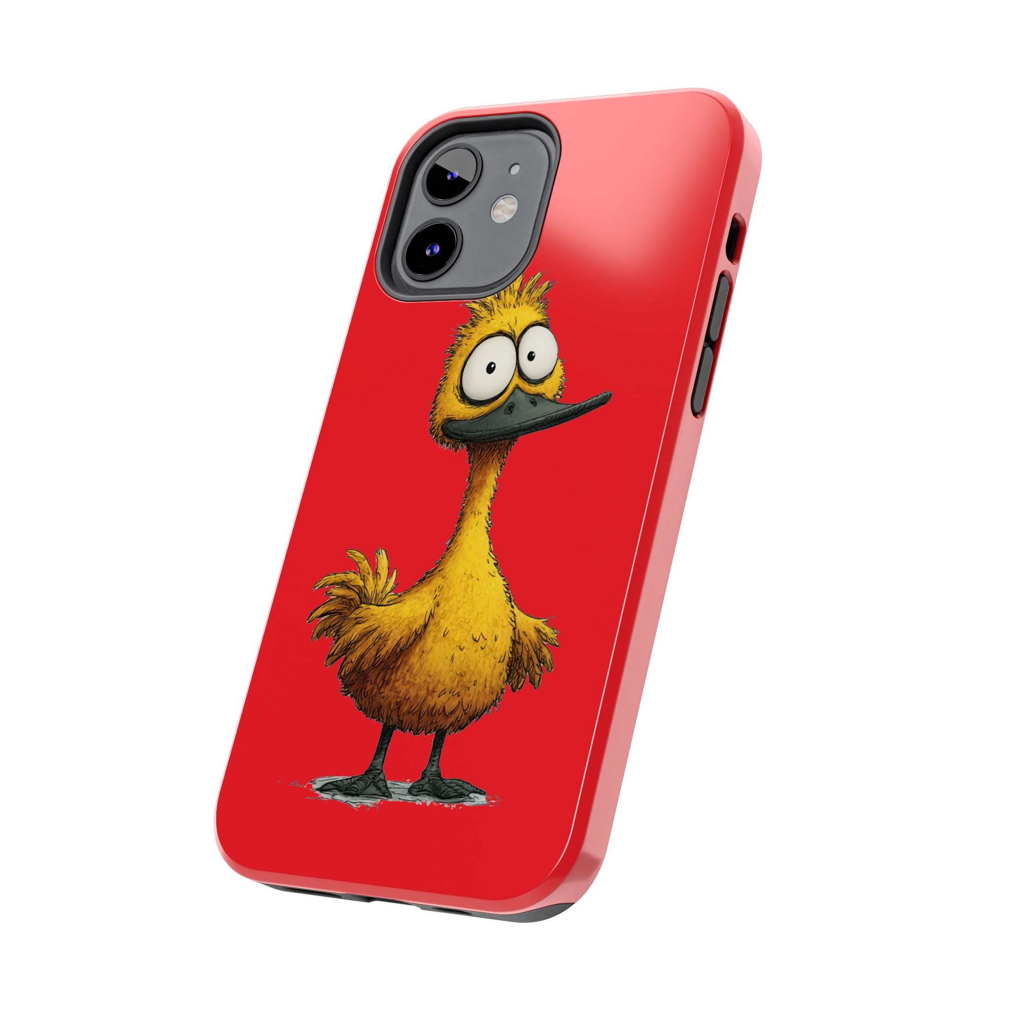 Quirky Funny Duck iPhone Tough Case - Kawaii Animal Phone Cover - Protective Phone Cover - Yellow iPhone Case