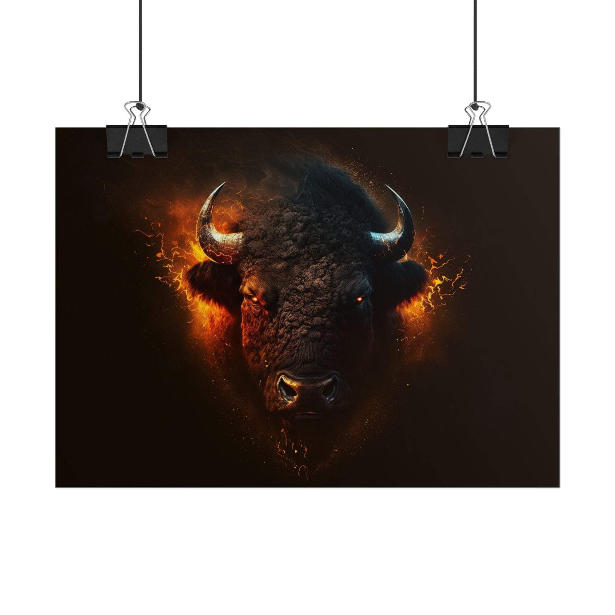 bison-art-poster-wall-decor-buffalo-gift-wildlife-home-decoration-western-bison-wall-art-nature-lover-gift-farm-house-wall-de
