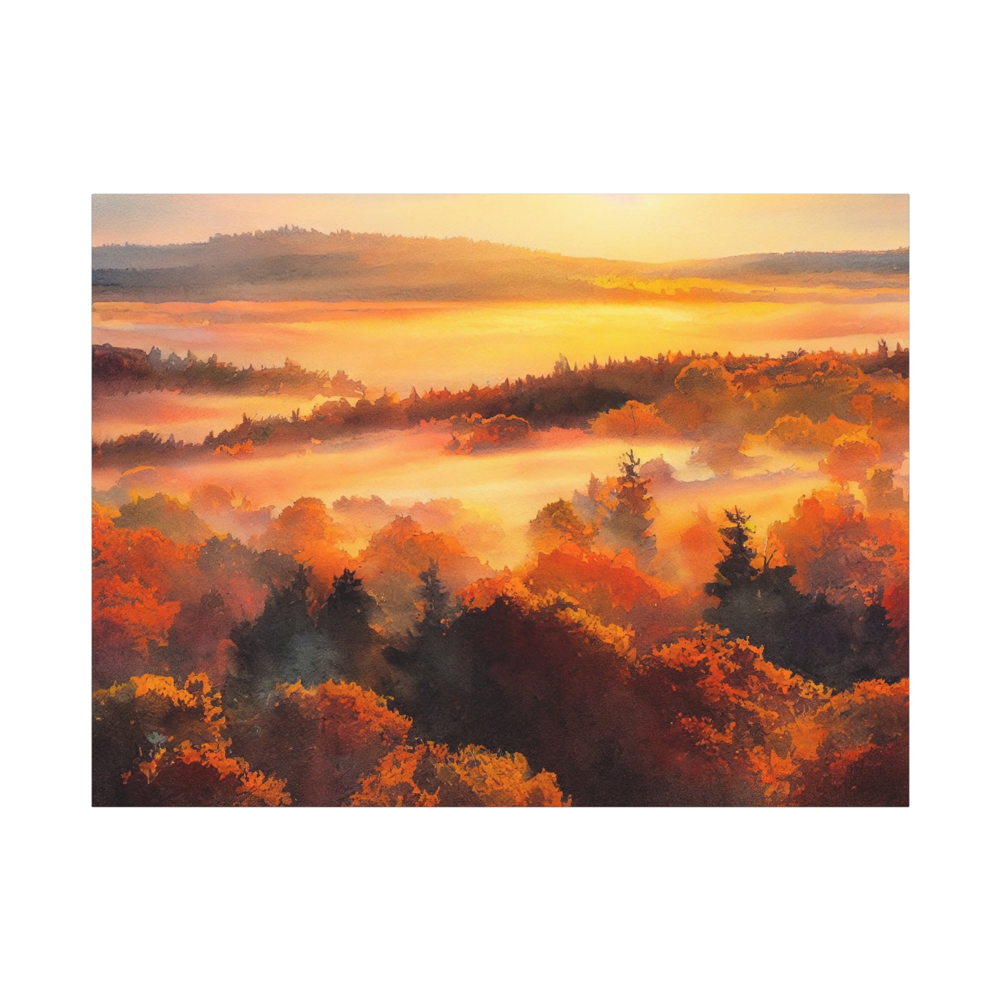 watercolor-fall-canvas-wall-art-fall-sunset-tree-print-stretched-matte-canvas-home-decor-autumn-decor-gift-for-nature-lovers