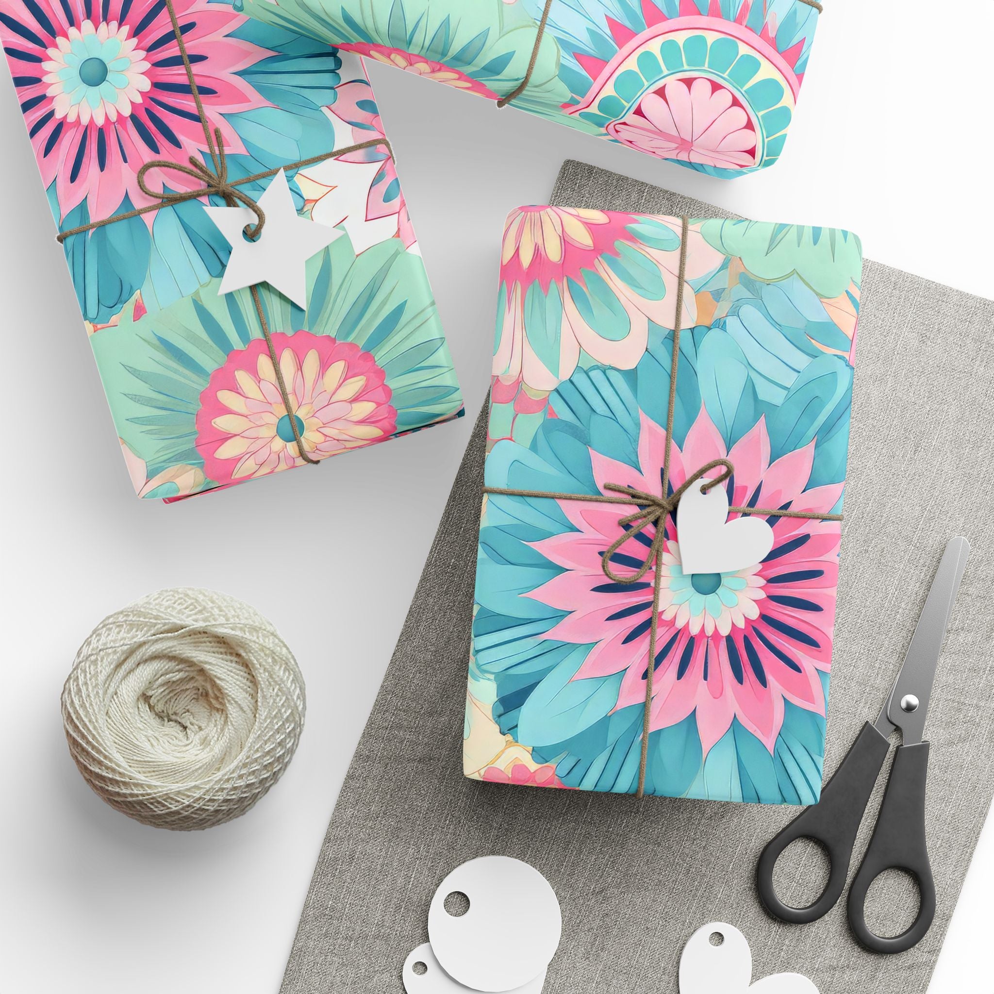 boho-wrapping-papers-pastel-gift-wrap-roll-for-birthday-unique-bohemian-design-holiday-present-wrap-scandinavian-style-packag