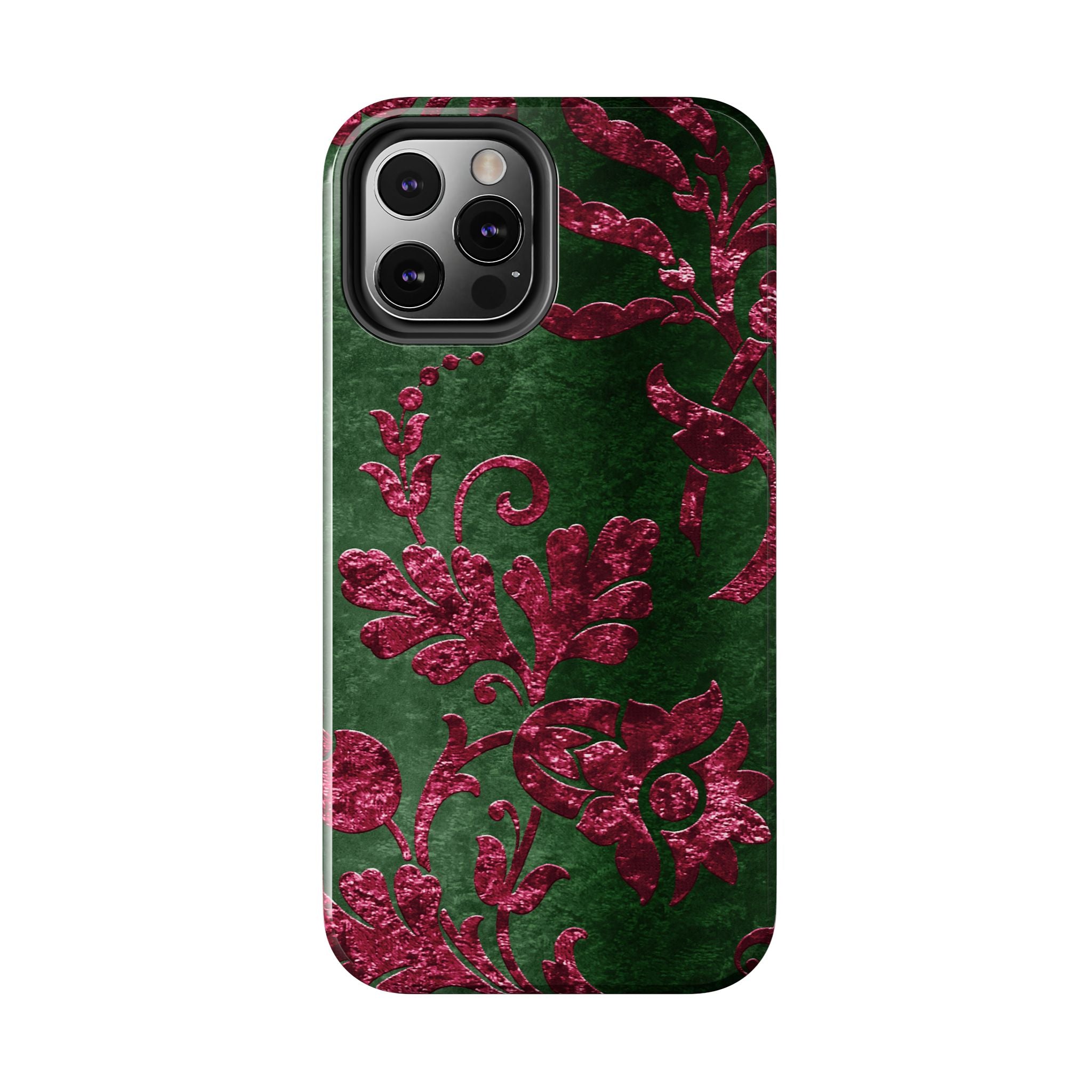 embossed-burgundy-velvet-tough-iphone-case-protective-iphone-cover-heavy-duty-iphone-case-rugged-phone-case-durable-smartphon