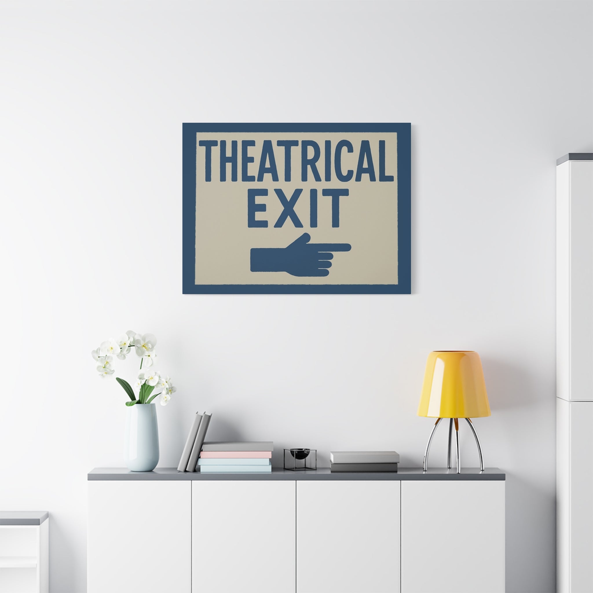 canvas-print-dramatic-exit-funny-wall-art-matte-stretched-1-25-poster-comedy-home-decor-theater-room-decoration-humorous-wall