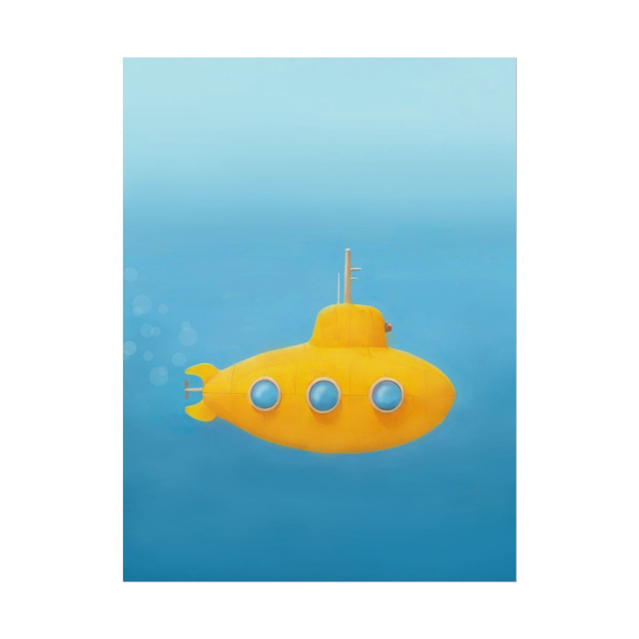 yellow-submarine-nursery-poster-art-fine-art-poster-wall-art-submarine-print-yellow-nursery-decor-gender-neutral-nursery