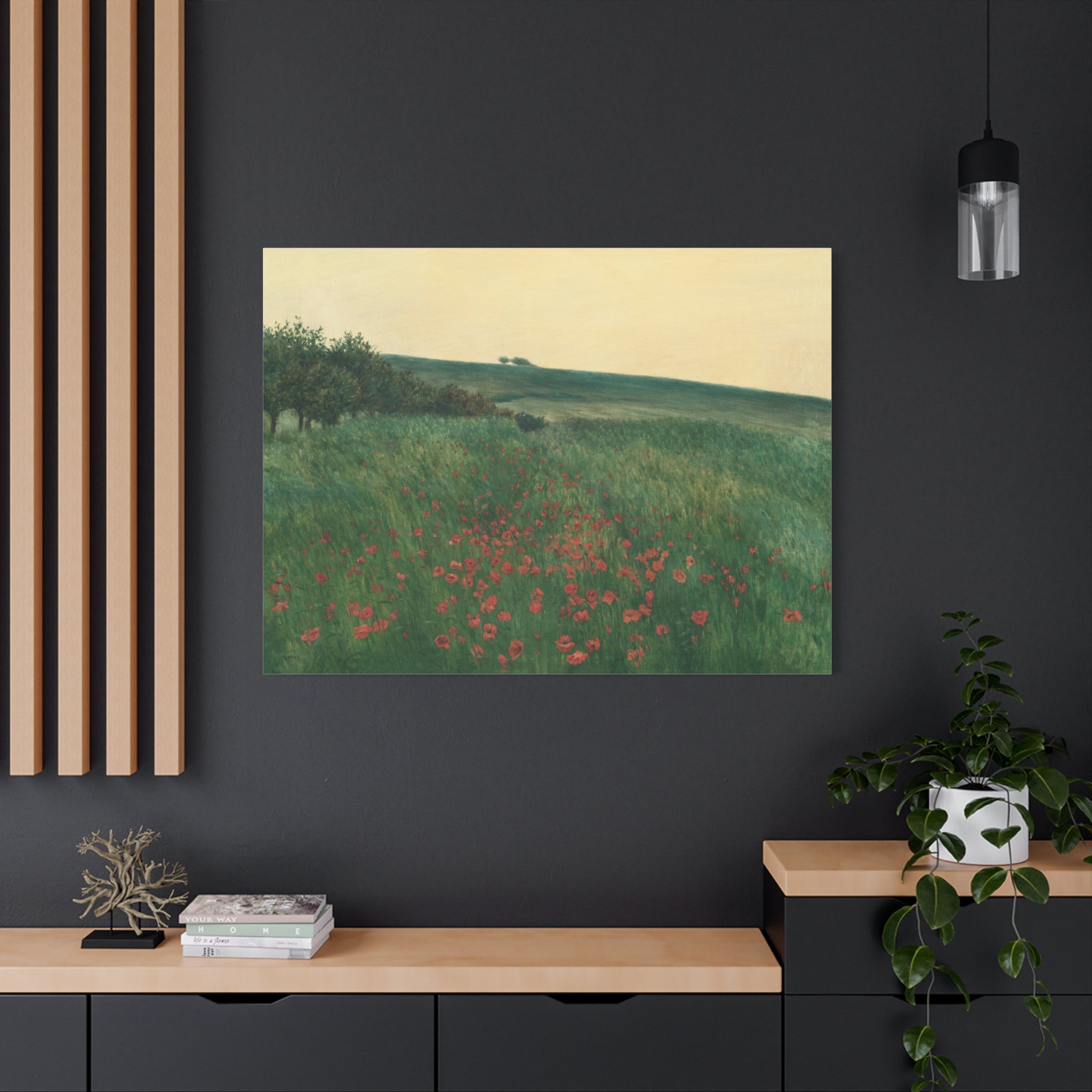 canvas-print-fields-art-print-fields-landscape-painting-red-poppies-frantisek-kavan-rustic-canvas-wall-art-farmhouse-wall-dec