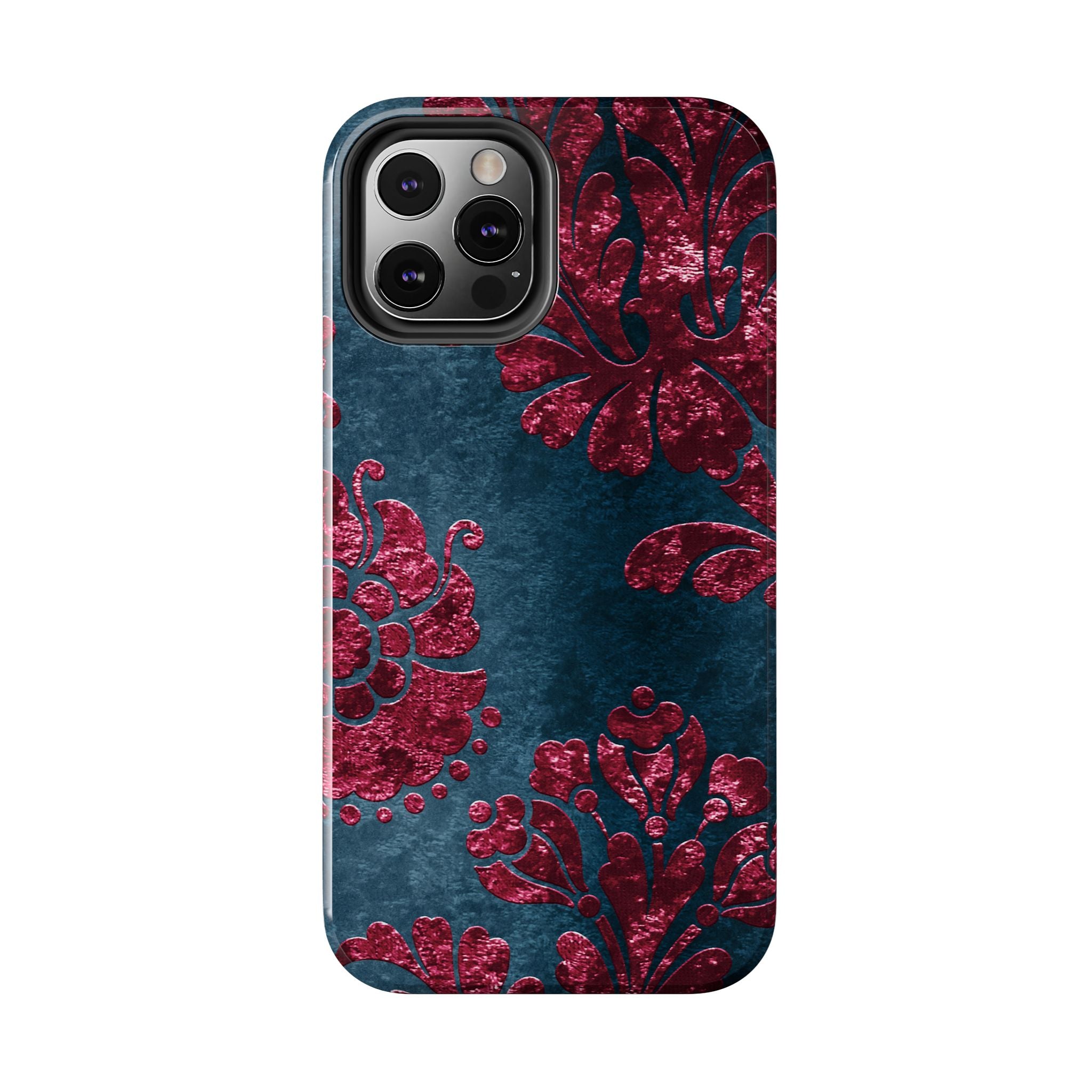 embossed-burgundy-velvet-tough-iphone-case-protective-iphone-cover-heavy-duty-iphone-case-rugged-phone-case-durable-smartphon