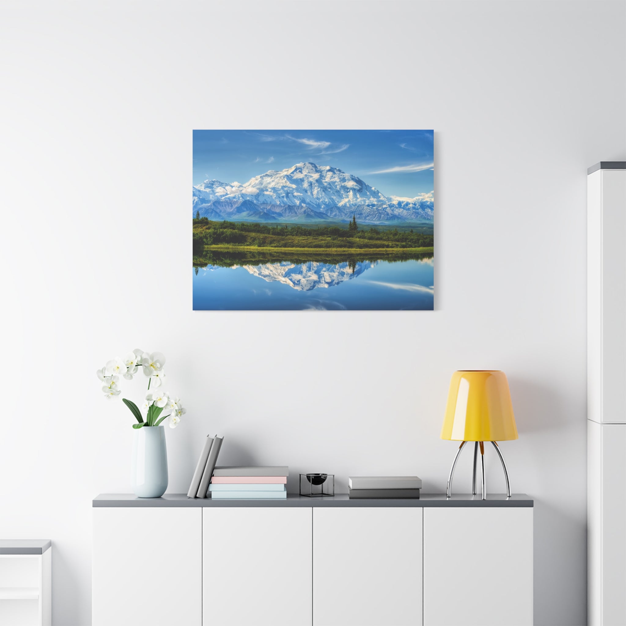 canvas-print-snowy-mountain-nature-scenery-wall-art-river-reflection-winter-wall-art-misty-landscape-home-decor-gift-for-natu