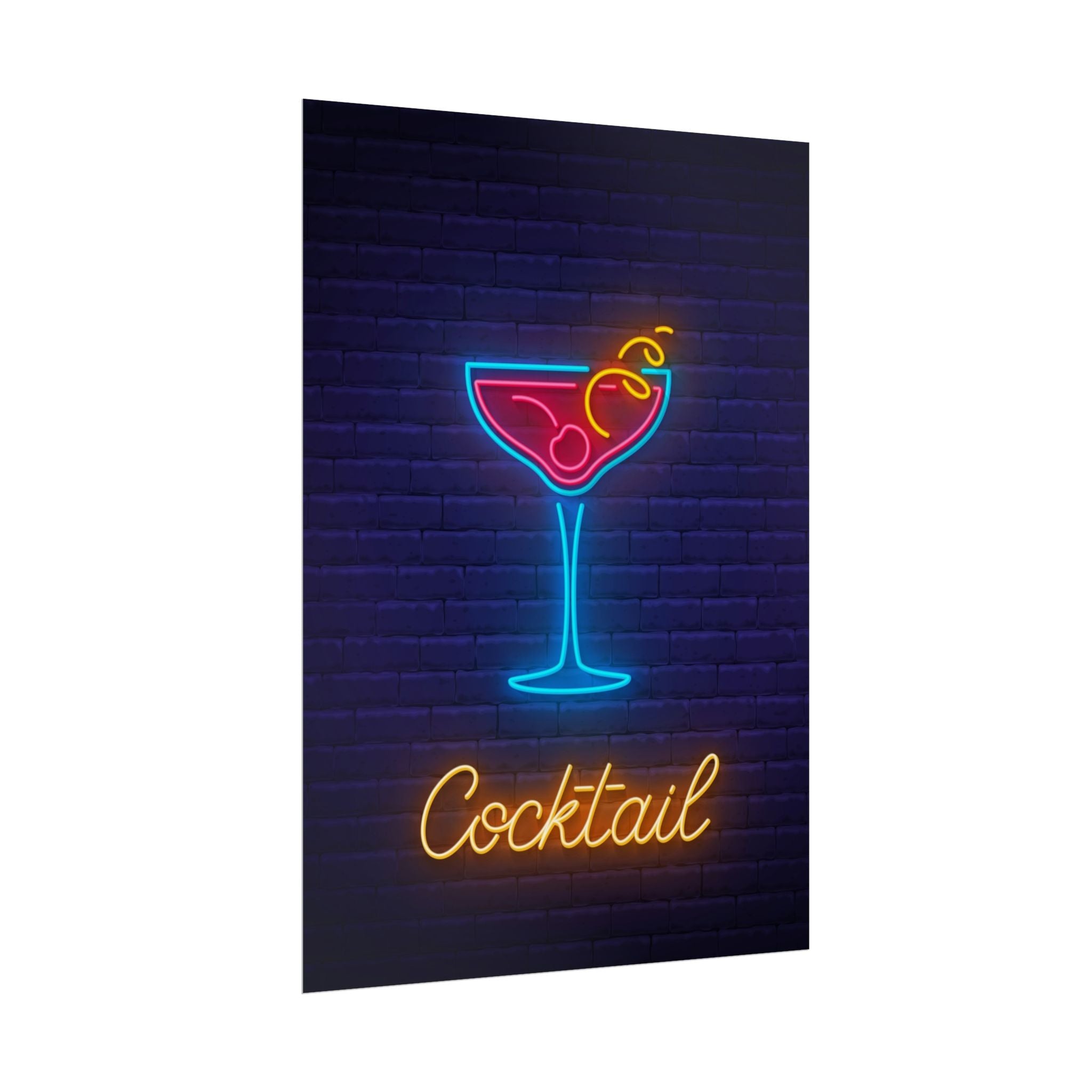 cocktail-neon-martini-poster-wall-art-decor-large-poster-artwork-cocktail-print-bar-decor-kitchen-wall-art