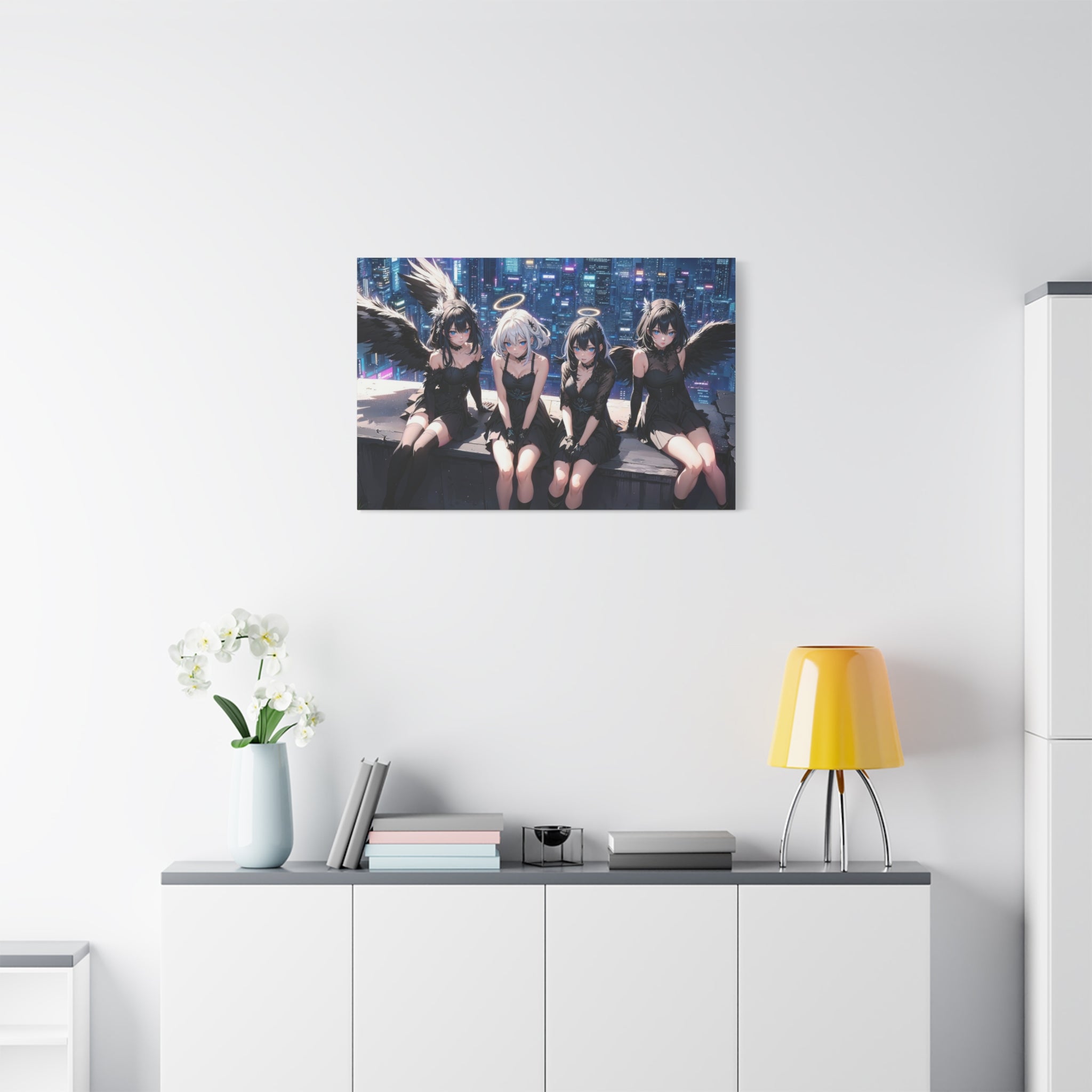 canvas-print-anime-angels-anime-lover-canvas-wall-art-matte-stretched-wall-art-beautiful-anime-girls-decor-anime-print-anime-