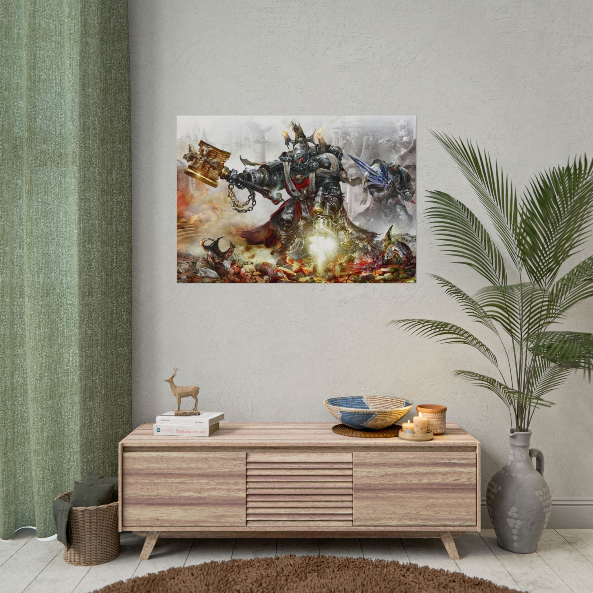 Warhammer 40K Imperial Guard Poster Print — Rolled Wall Art for Gamers & Collectors, Space Marine Wall Art, Gaming Room Decor