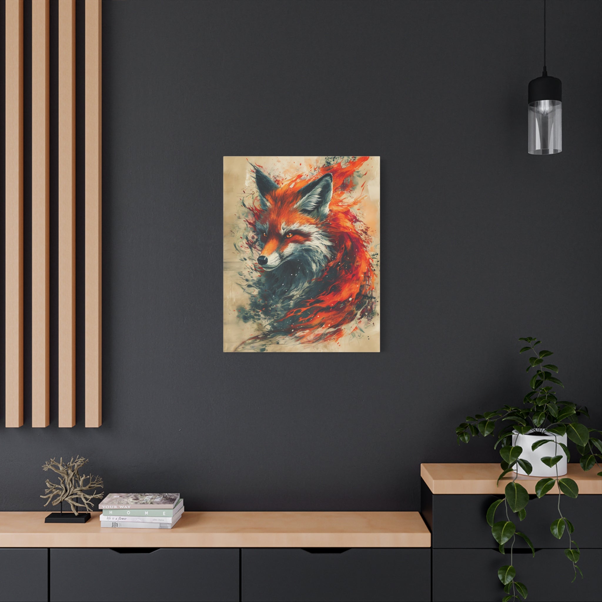 Red Fox Poster Print, Fantasy Wildlife Wall Art, Home Decor, Animal Lover Gift, Nature Print, Fantasy Art Decor, Poster Wall Art