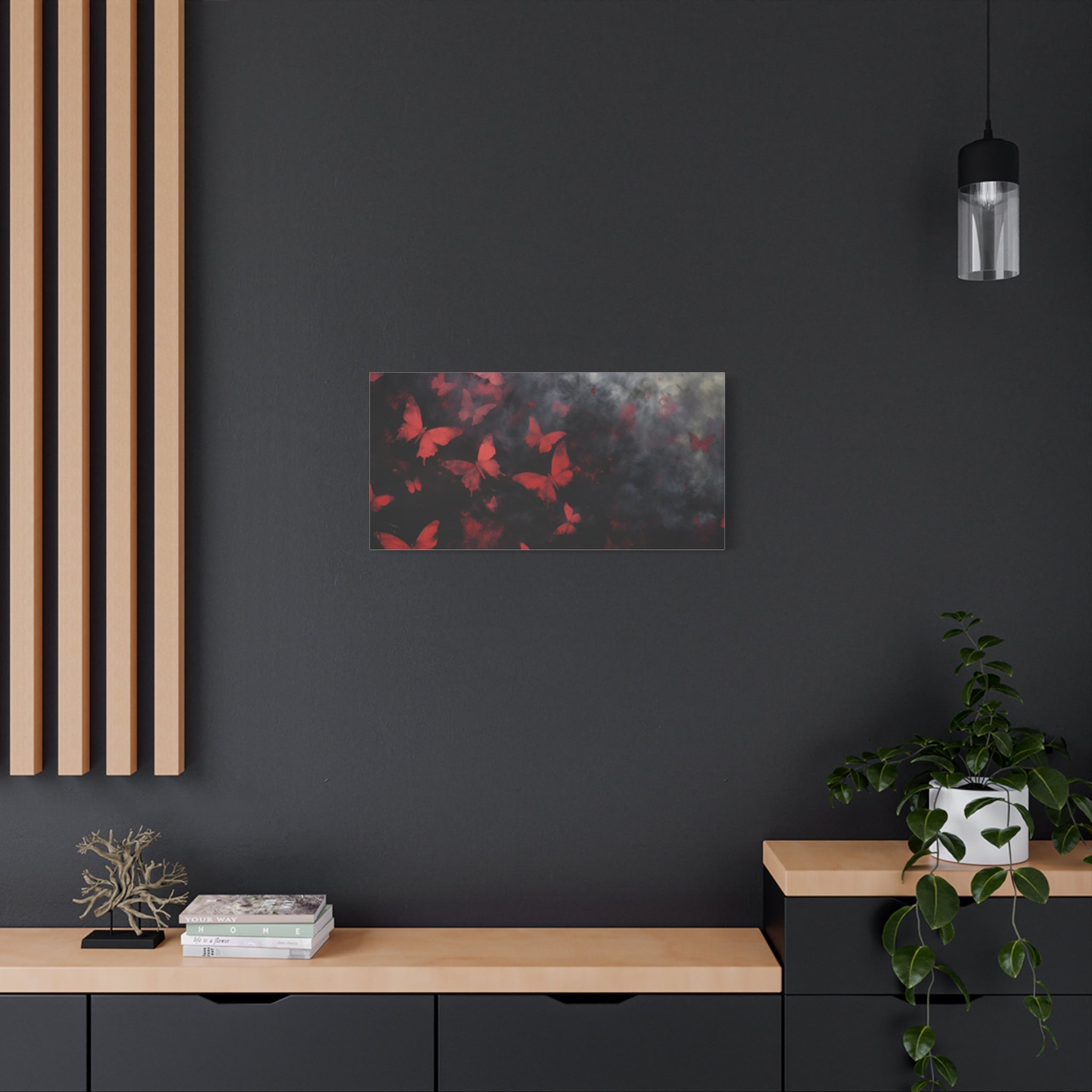 canvas-print-red-butterfly-brush-strokes-elegant-living-room-decor-housewarming-gift-canvas-wall-art-abstract-paintings