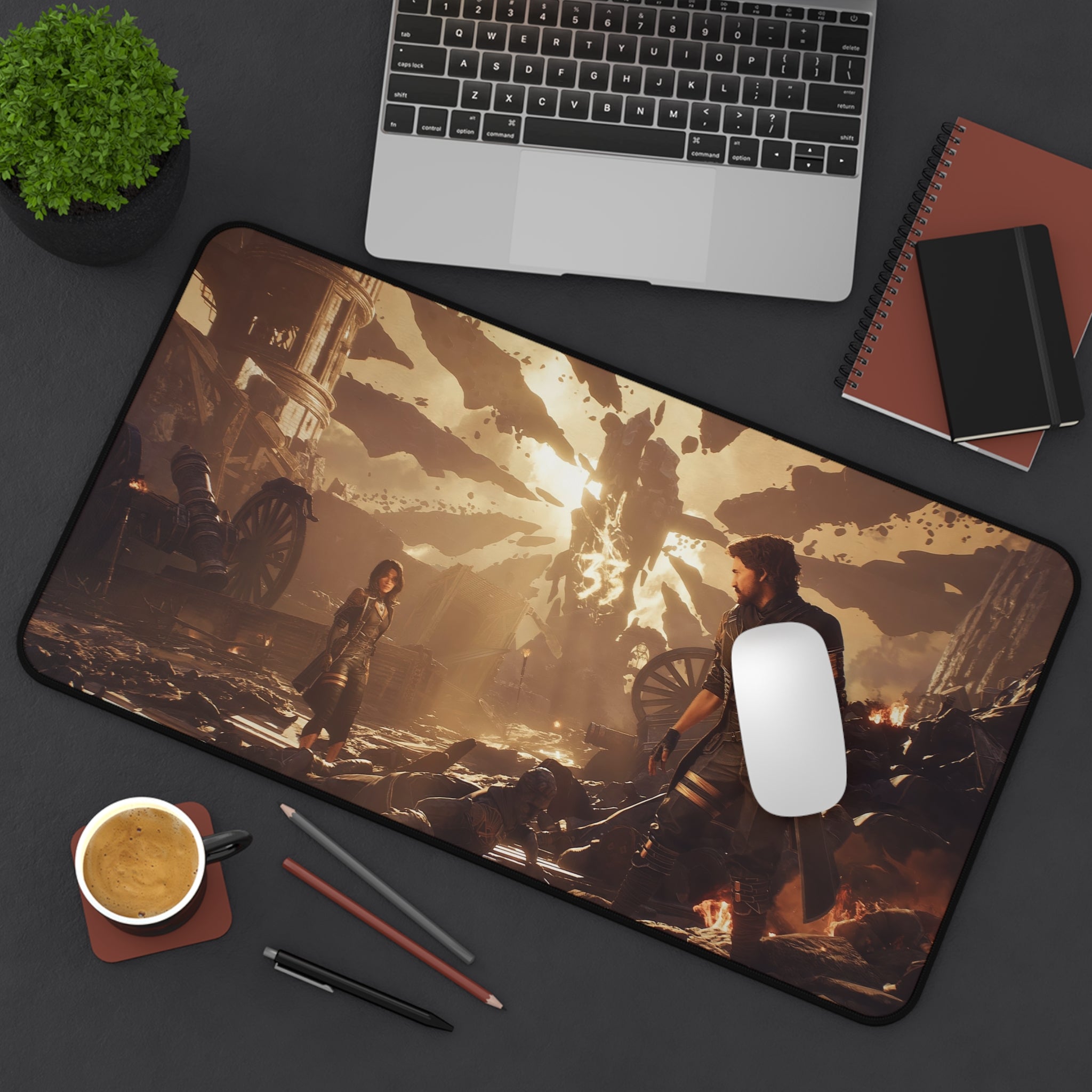 Clair Obscur Expedition 33 Gaming Mouse Pad - XL Desk Mat - Gustave Art - Extended Desk Pad - Fantasy RPG Gamer Setup