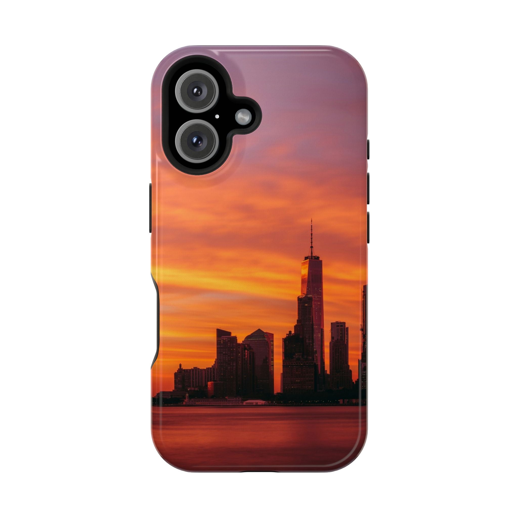 sunset-nyc-cityscape-magnetic-tough-case-durable-phone-protector-new-york-tough-case-gift-for-photographers-urban-aesthetic