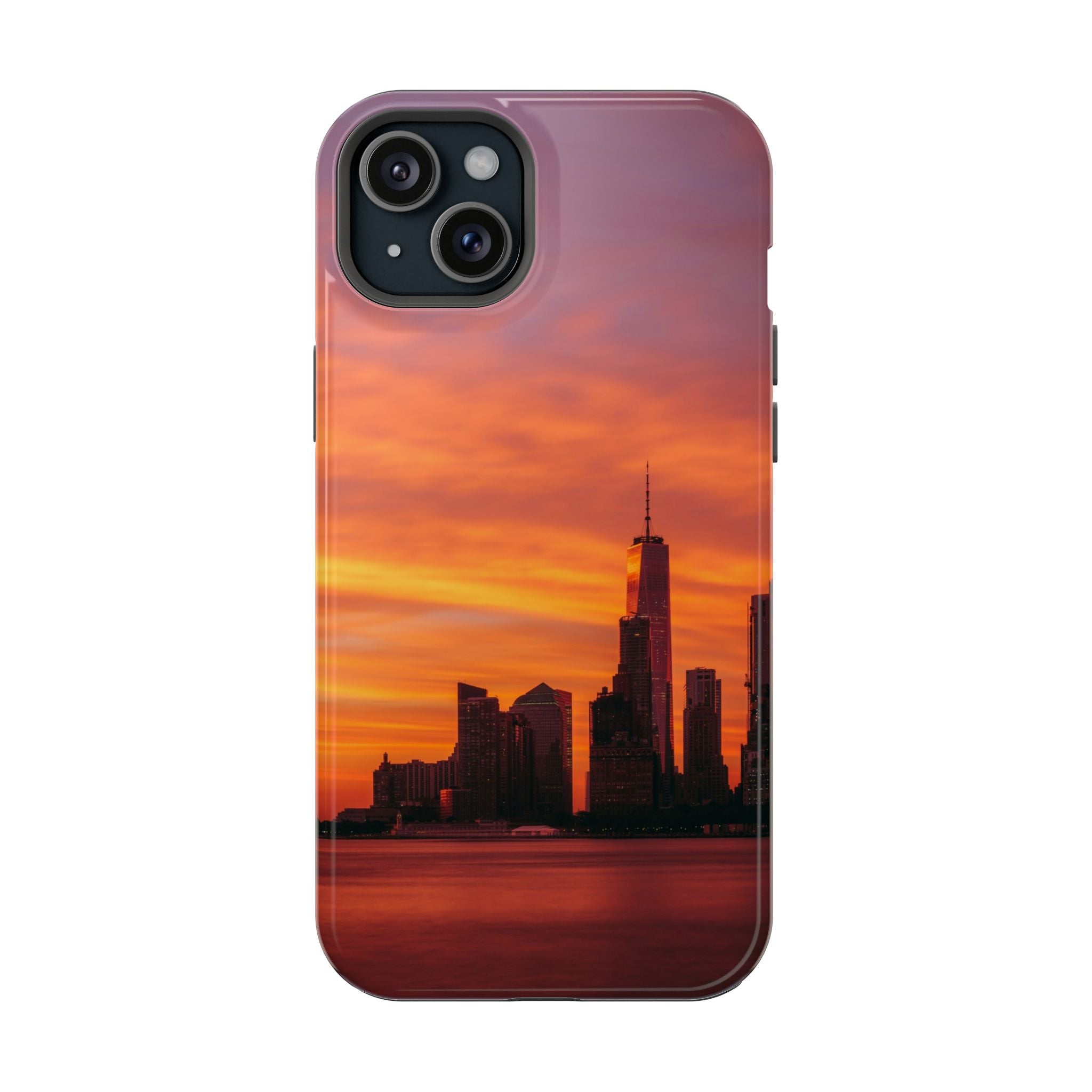 sunset-nyc-cityscape-magnetic-tough-case-durable-phone-protector-new-york-tough-case-gift-for-photographers-urban-aesthetic