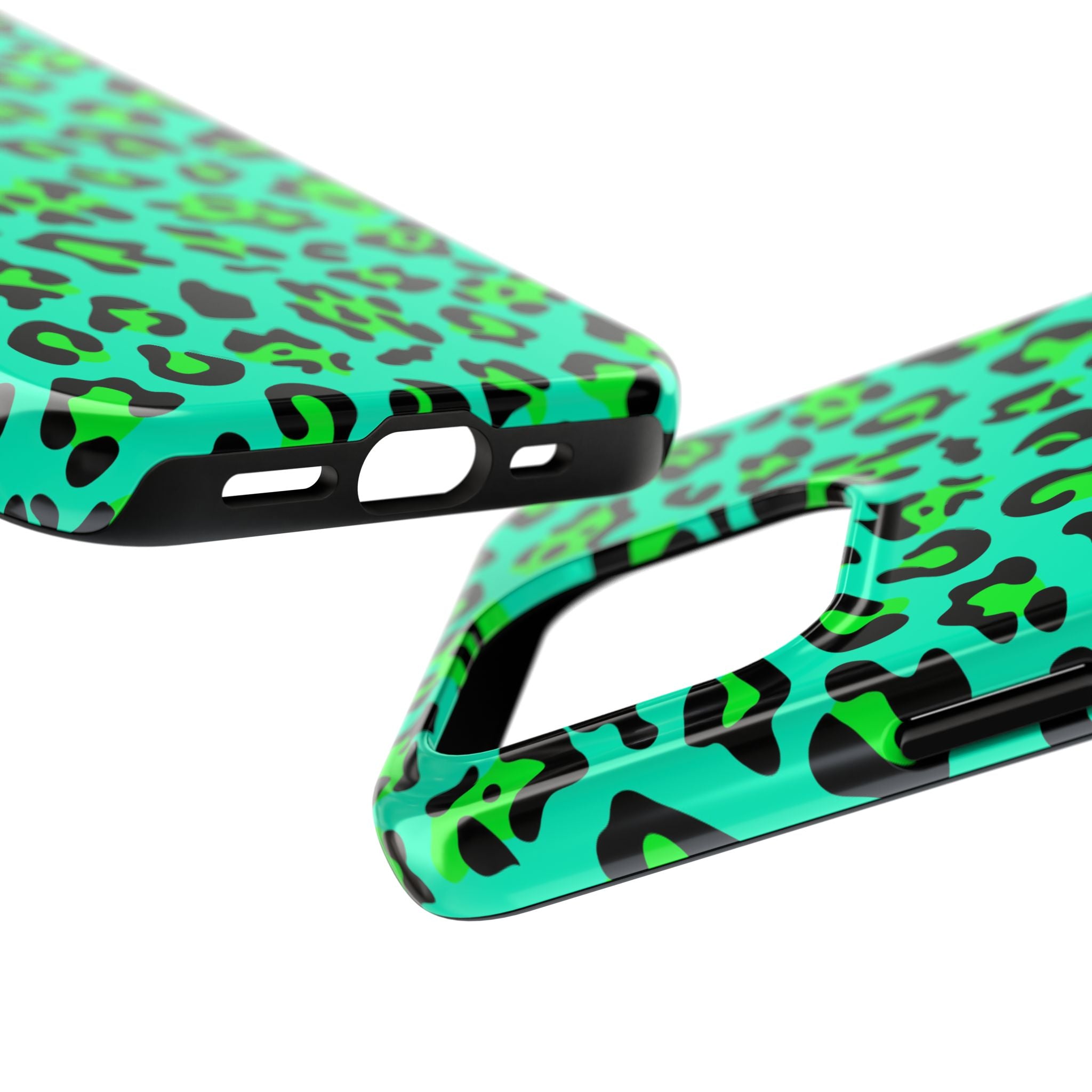 neon-green-teal-leopard-iphone-tough-case-stylish-phone-cover-protective-cellphone-case-trendy-smartphone-accessory-gift-for-