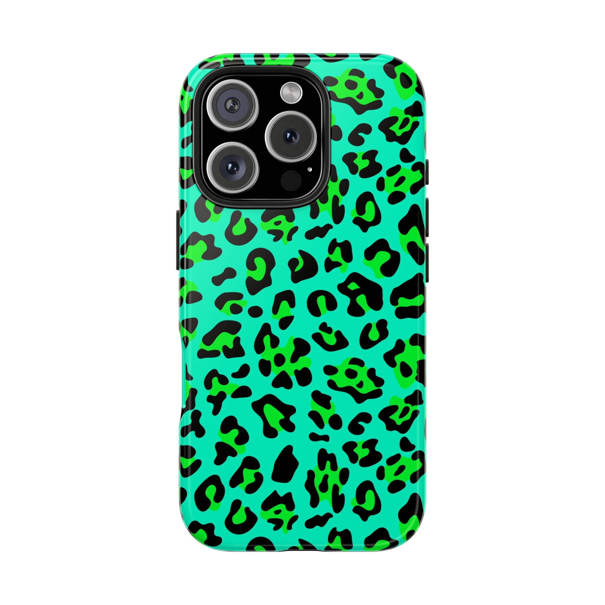 neon-green-teal-leopard-iphone-tough-case-stylish-phone-cover-protective-cellphone-case-trendy-smartphone-accessory-gift-for-