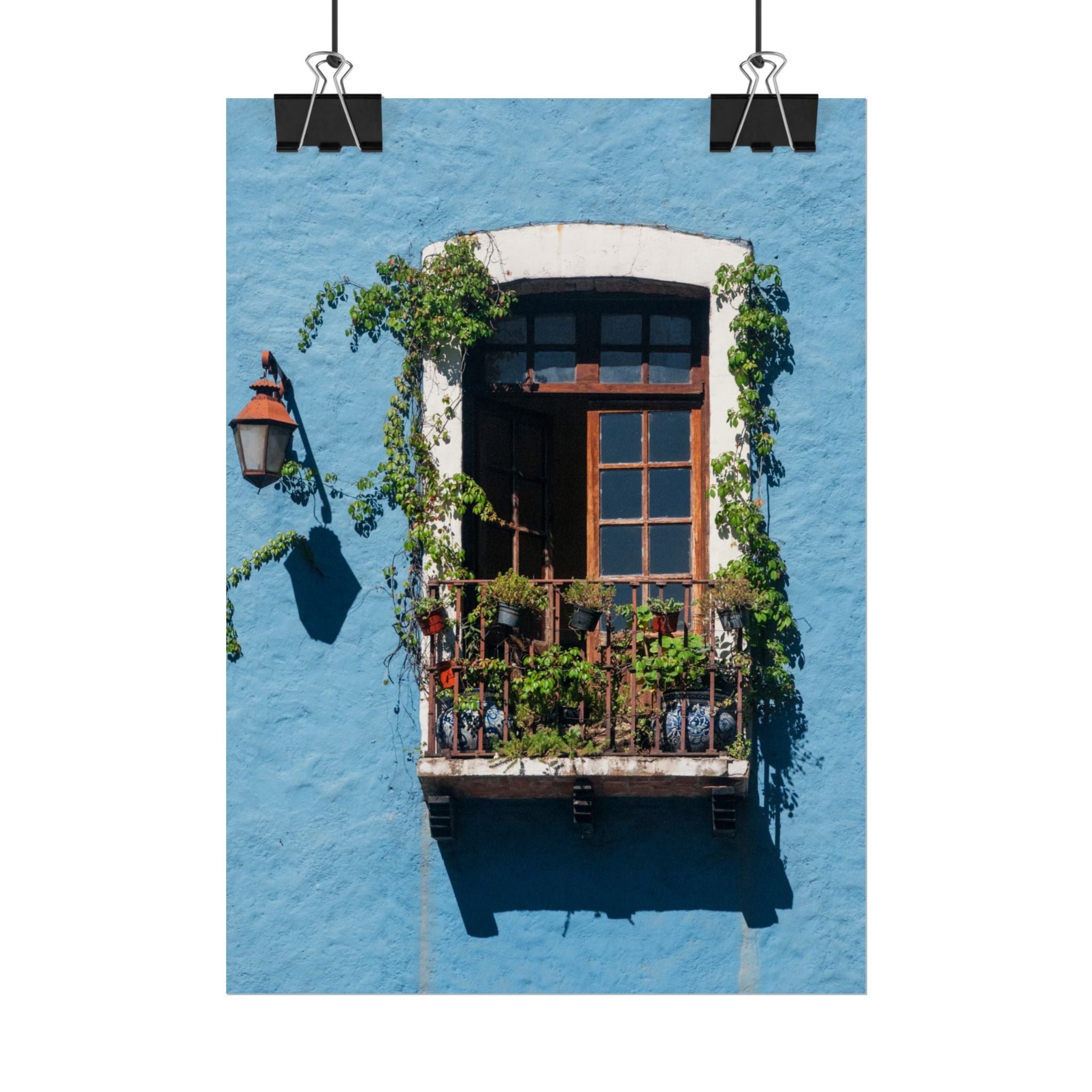 Rolled Posters, Mexican Balcony Home Decor Wall Art Hanging, Living Room Housewarming Gift, Poster Wall Art