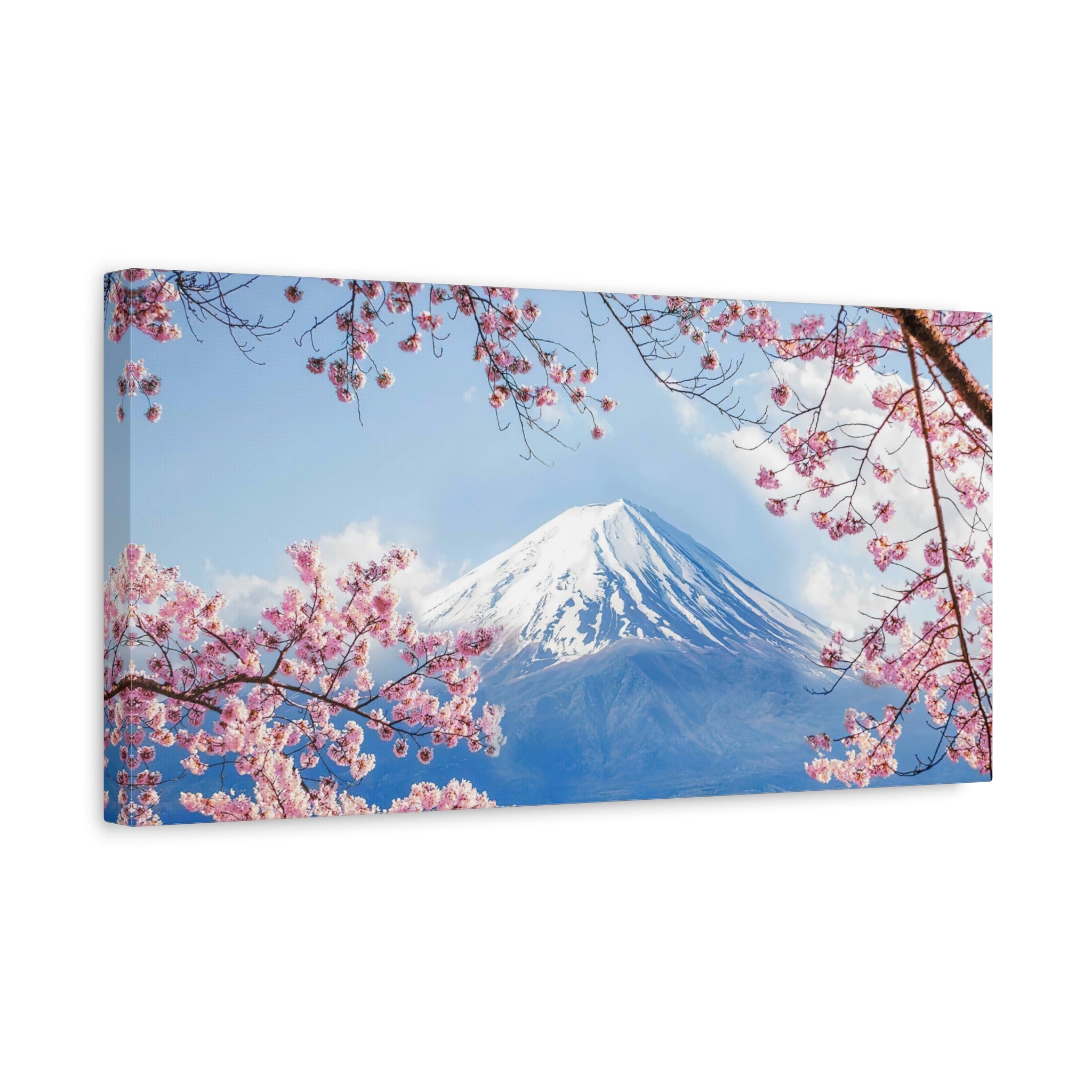 canvas-print-mount-fuji-cherry-blossom-wall-art-scenery-winter-sakura-flower-decor-stretched-matte-japanese-landscape-home-de