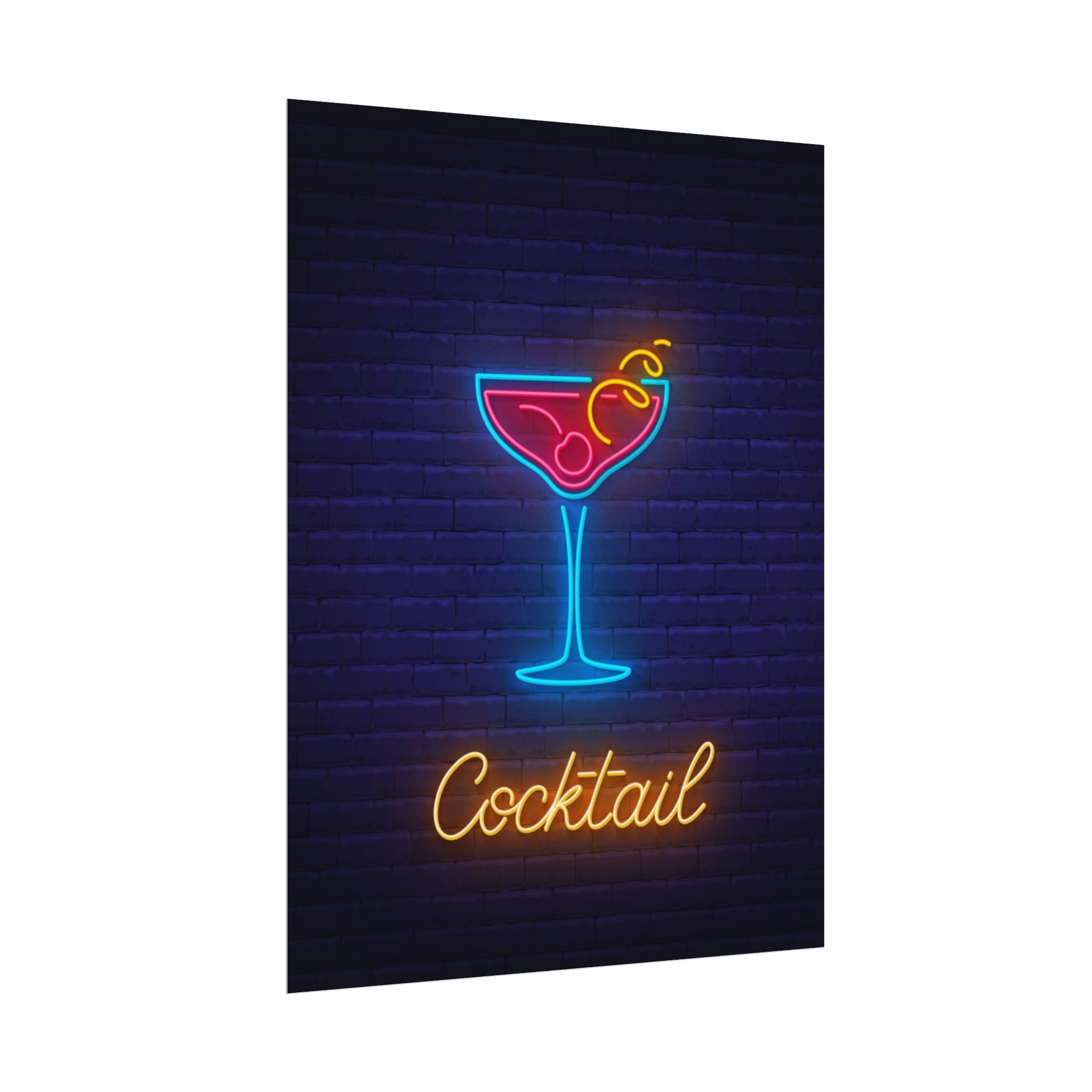 cocktail-neon-martini-poster-wall-art-decor-large-poster-artwork-cocktail-print-bar-decor-kitchen-wall-art