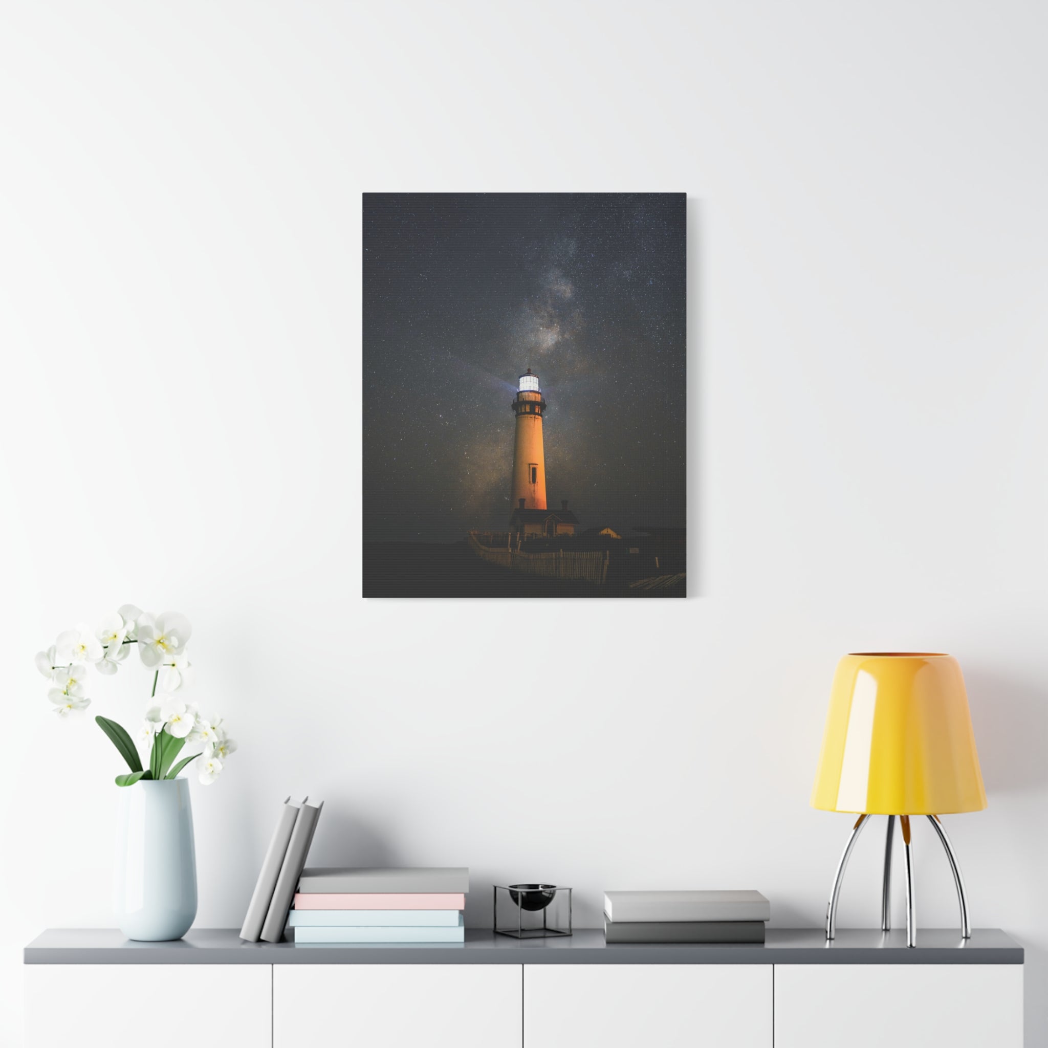 canvas-print-lighthouse-on-rock-matte-canvas-stretched-1-25-inch-coastal-wall-art-nautical-decor-beach-house-decoration-seasi