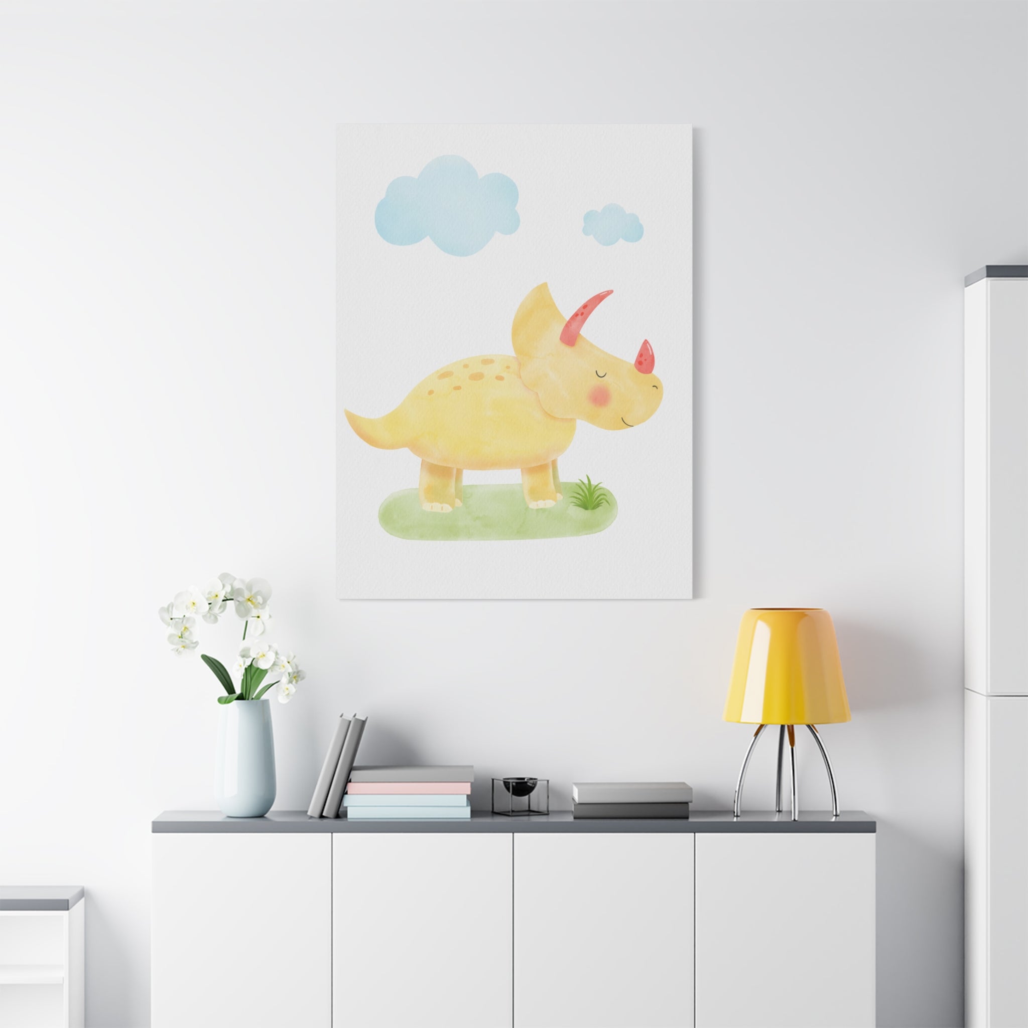canvas-wall-art-cute-yellow-dino-nursery-decor-baby-dinosaur-print-nursery-art-cute-dinosaur-decoration-baby-nursery-dinosaur
