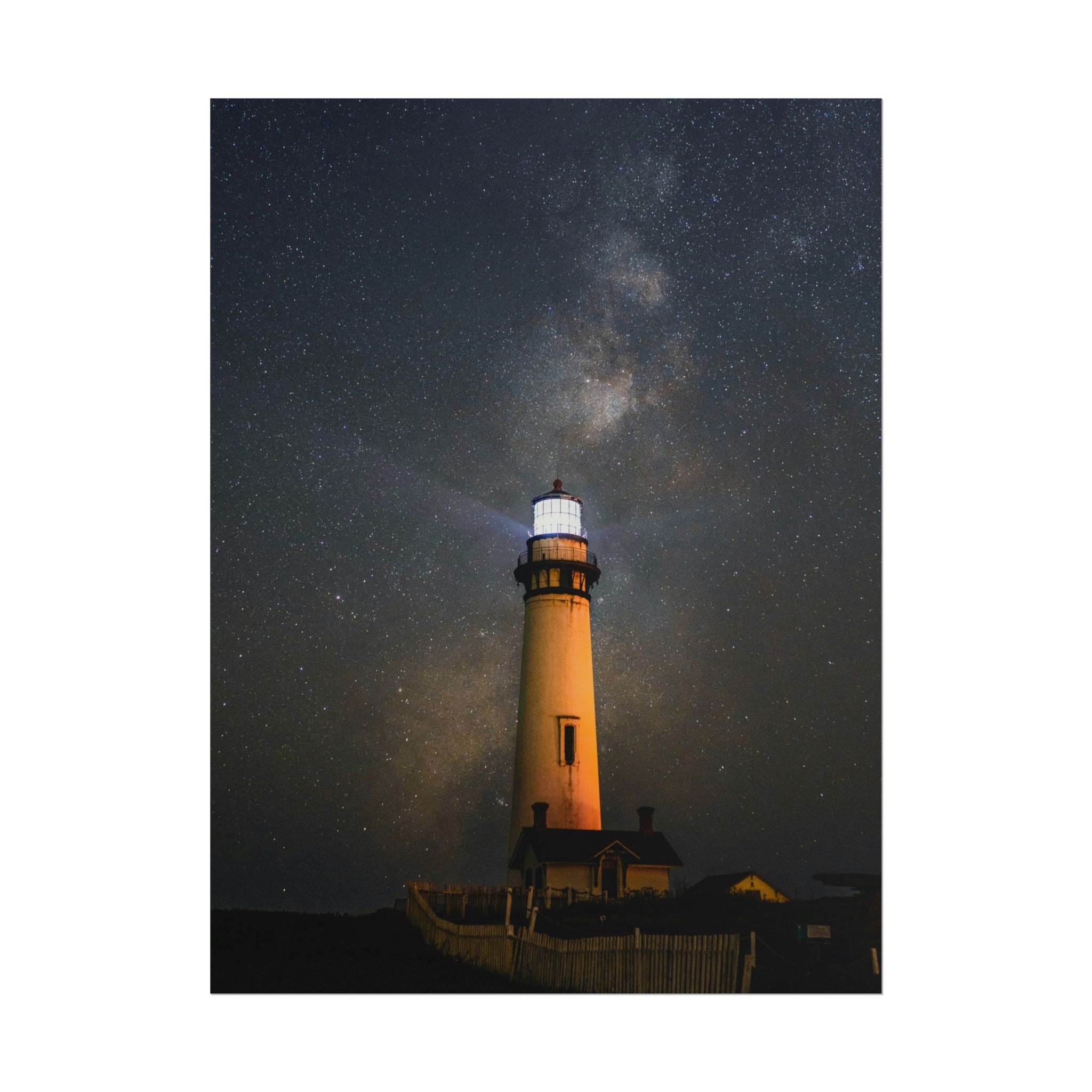 lighthouse-on-rock-poster-print-coastal-wall-art-nautical-decor-beach-house-decoration-seaside-wall