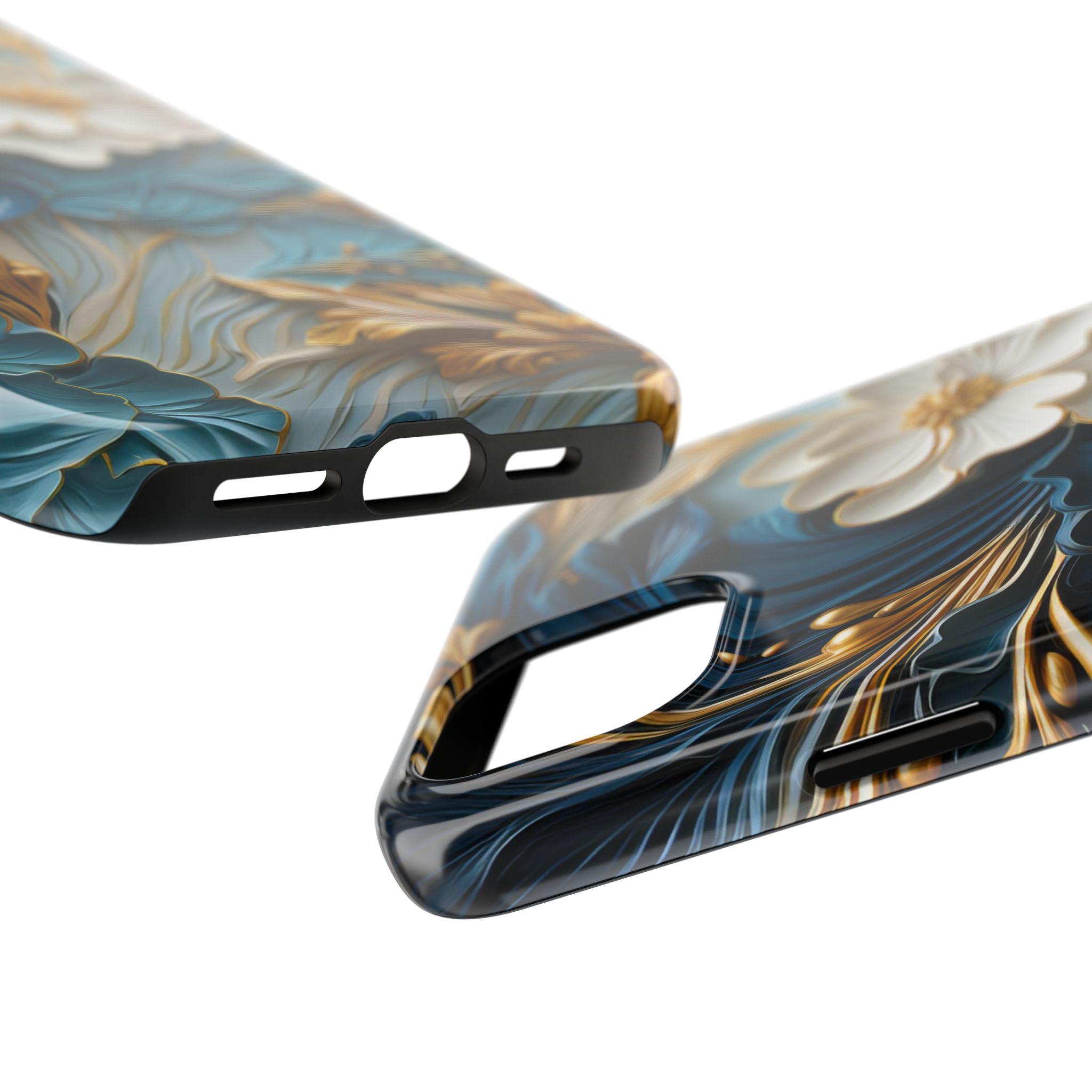 textured-art-nouveau-floral-tough-phone-case-cottagecore-iphone-case-unique-floral-phone-cover-vintage-style-iphone-case-prot