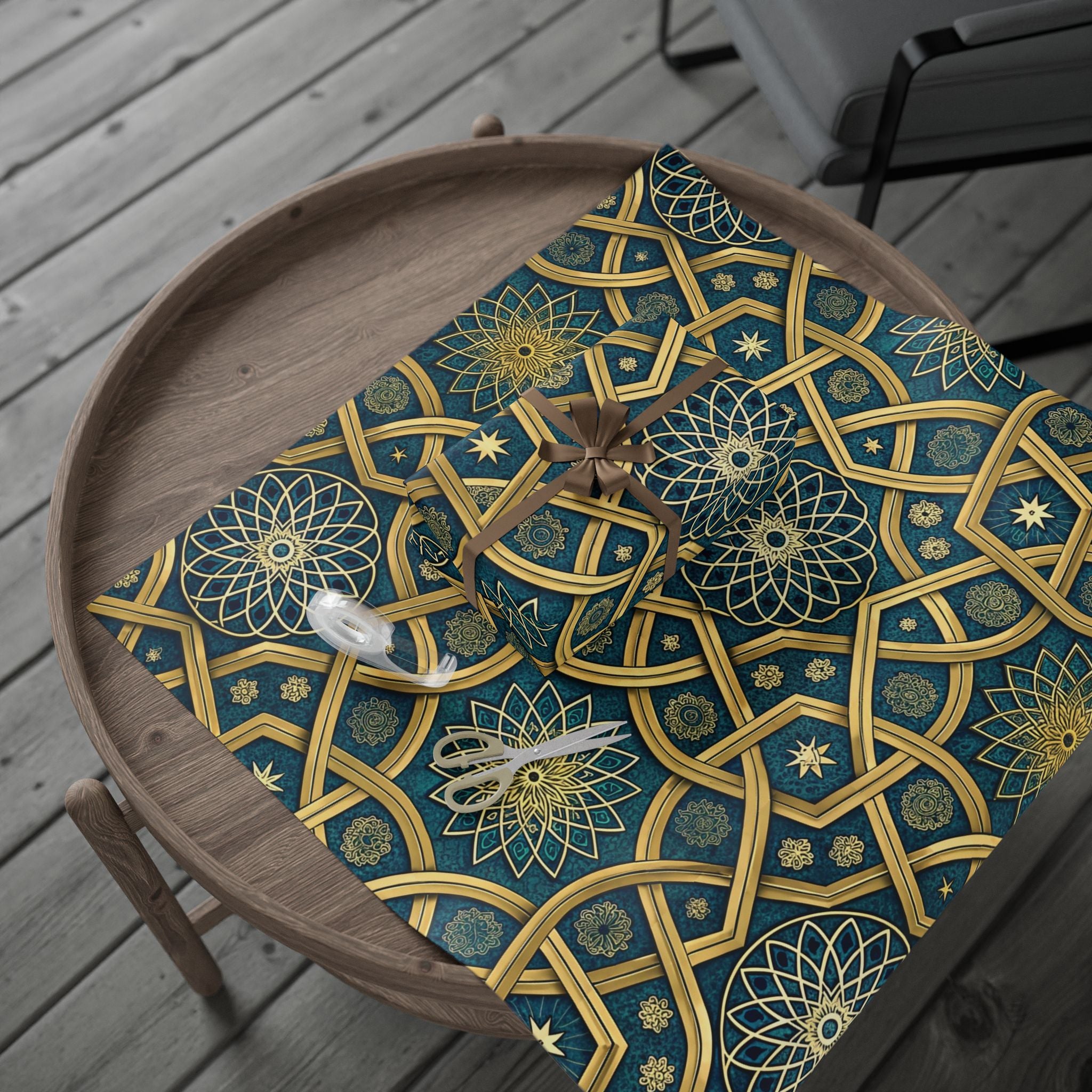 islamic-geometric-pattern-wrapping-papers-gift-wrap-roll-for-eid-ramadan-festive-decorative-crafts-art-projects