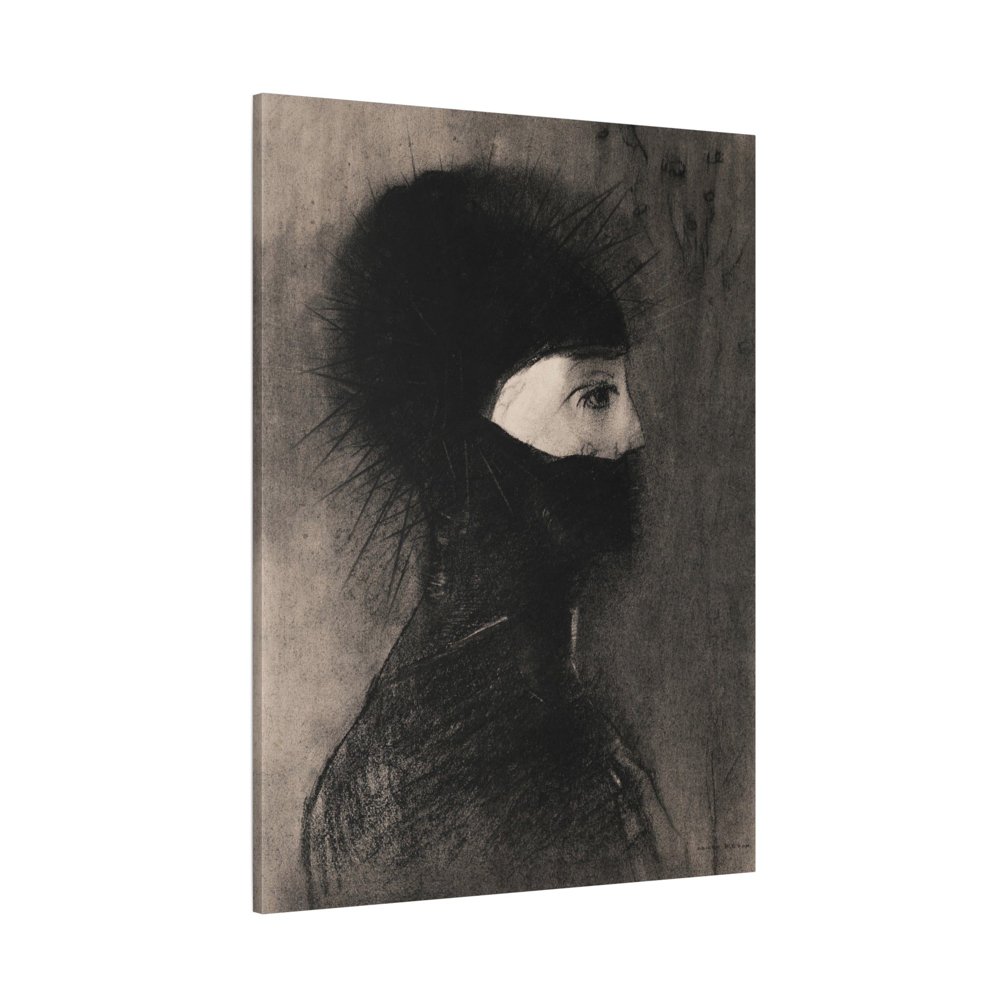 canvas-wall-art-armor-by-odilon-redon-vintage-woman-illustration-post-impressionism-art-wall-decor-matte-canvas-stretched