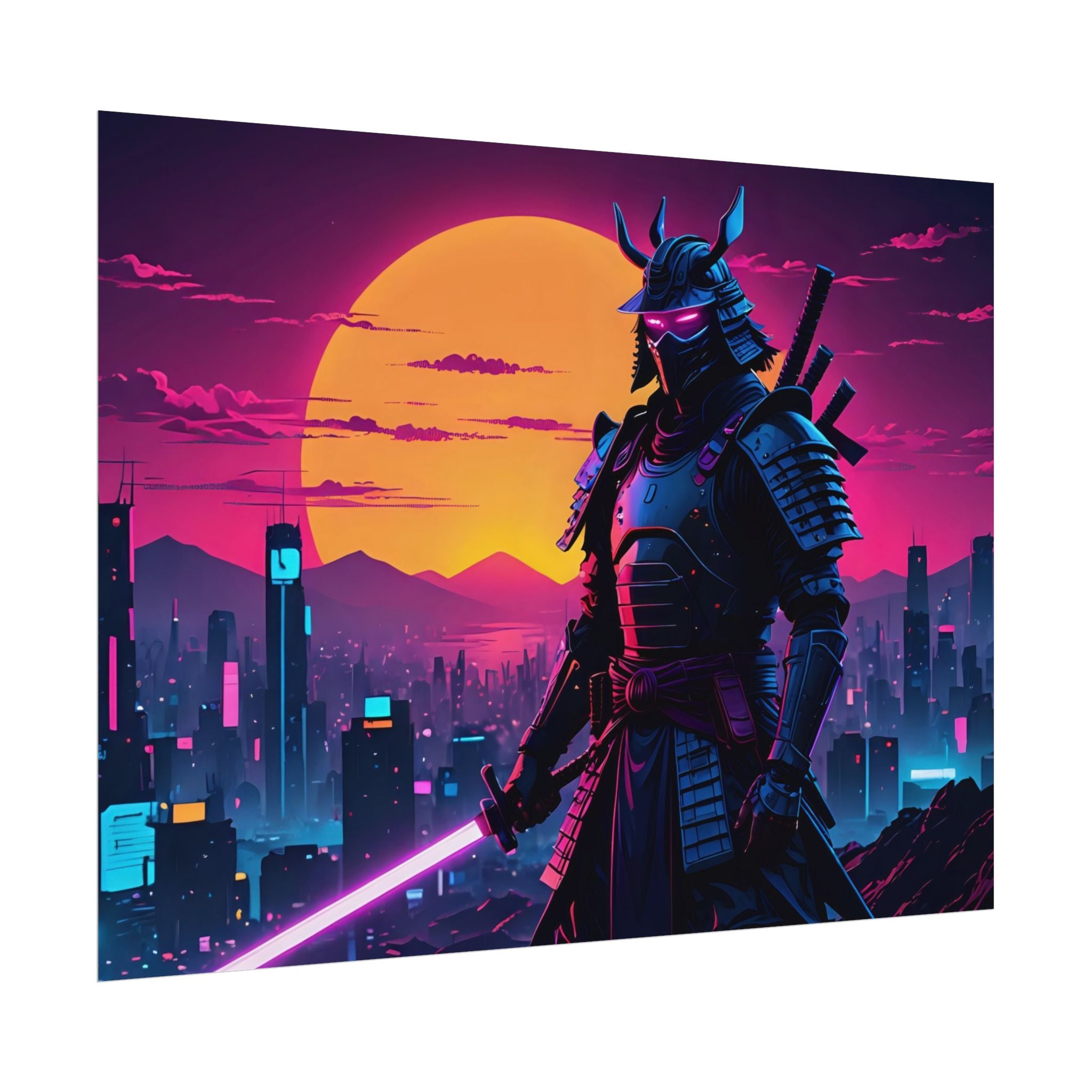 samurai-retrowave-poster-print-synthawave-wall-art-poster-gift-for-anime-fans-home-decor-japanese-art-retro-aesthetic-lightsa