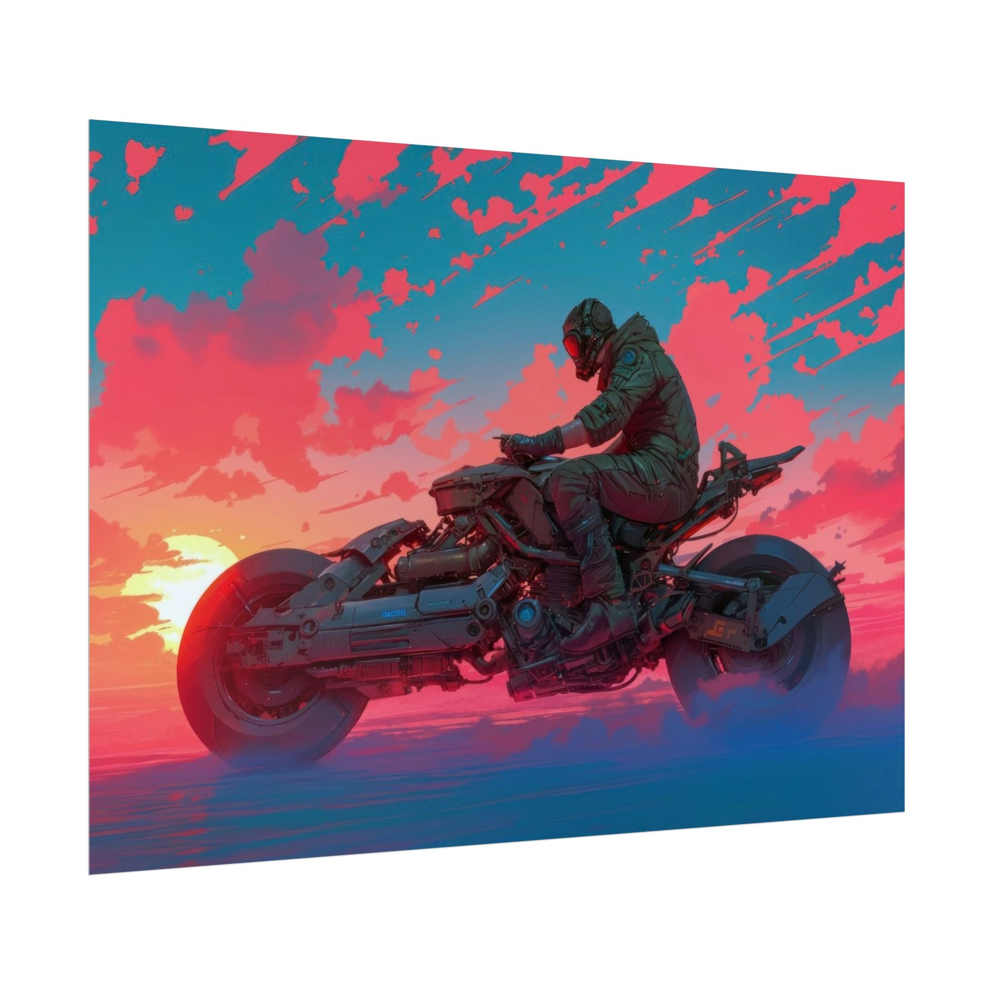 anime-poster-prints-anime-motorcycle-print-motorcycle-poster-sythawave-poster-home-decor-motorbike-artwork-cyberpunk-motorcyc