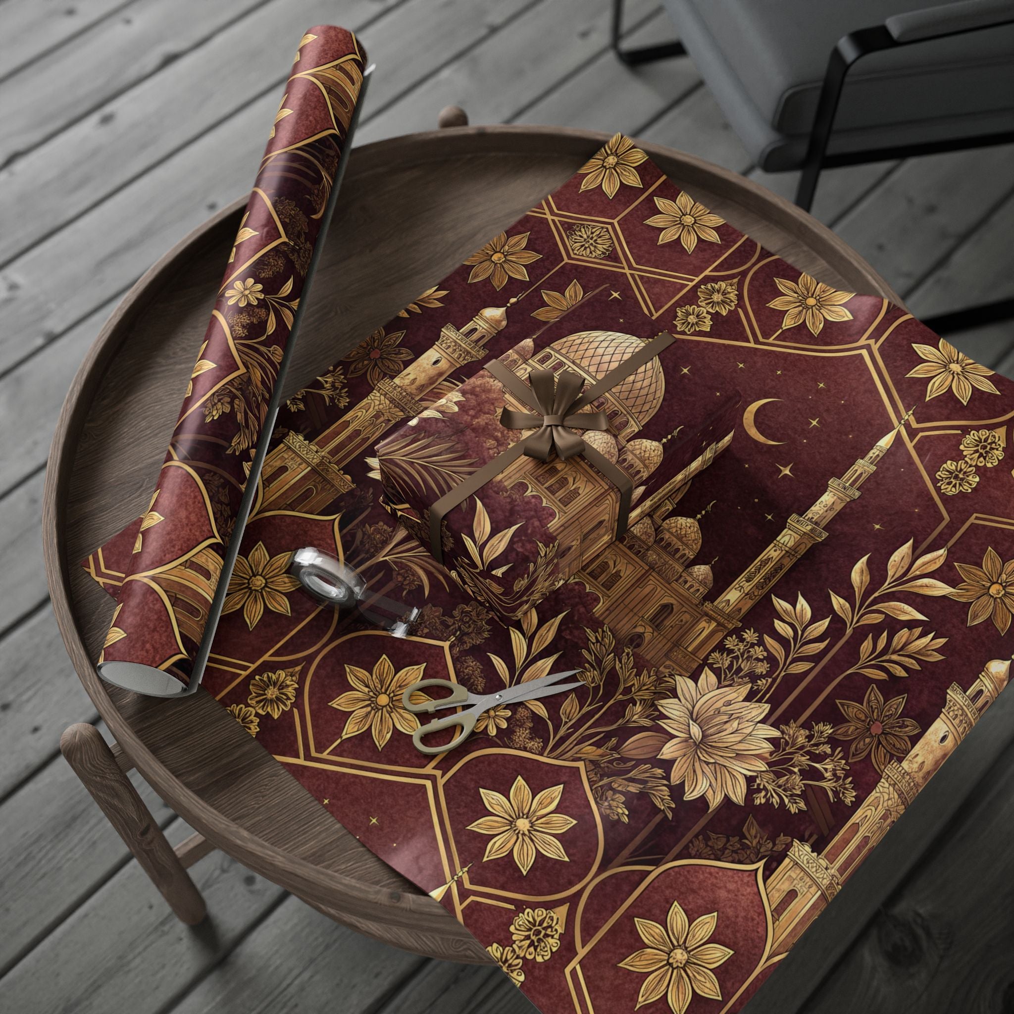 ramadan-night-wrapping-papers-islamic-celestial-gift-wrap-mosque-silhouette-eid-holiday-supplies-festive-present-packaging-re