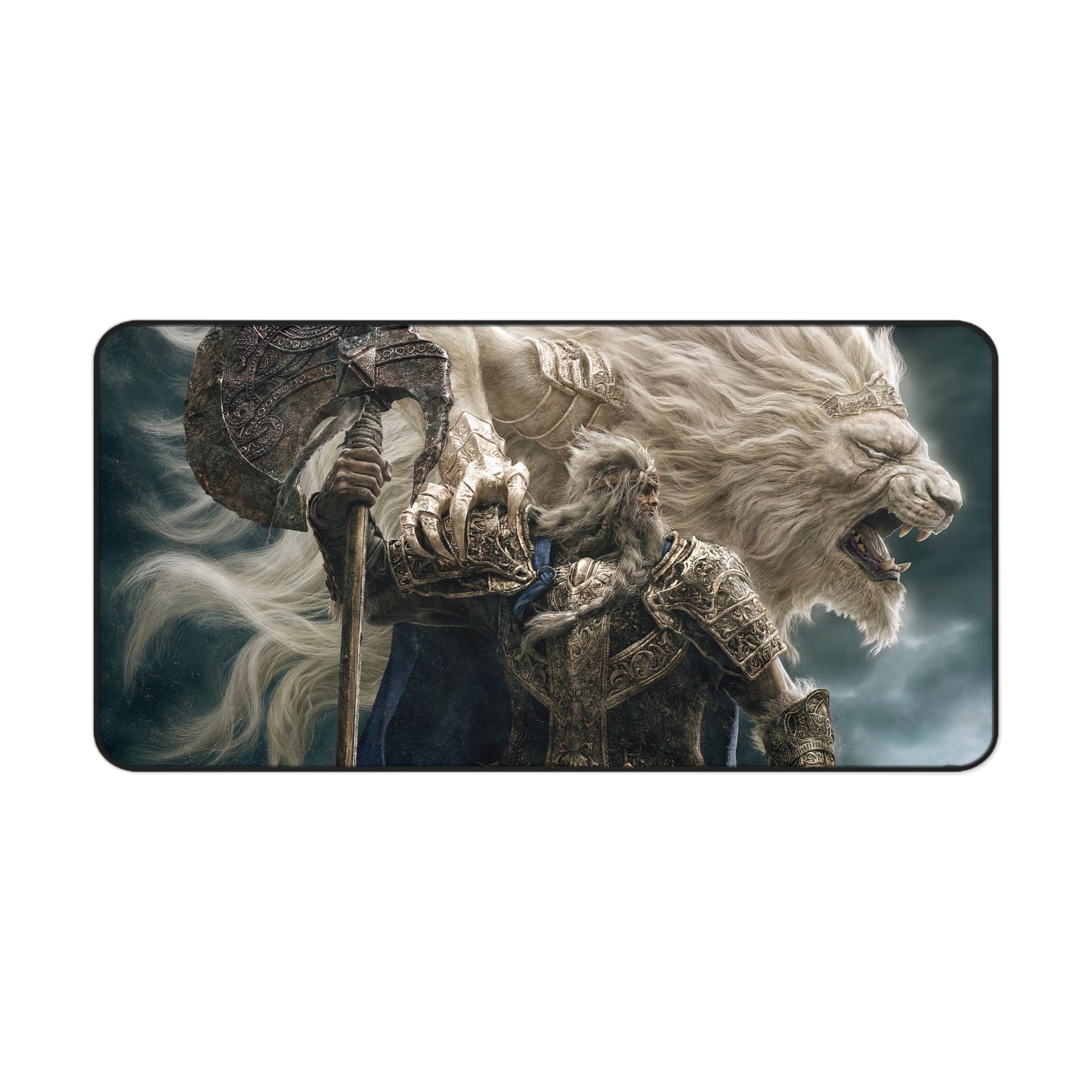 elden-ring-white-lion-mouse-pad-xl-gaming-desk-pad-shadow-of-the-erdtree-medival-armor-gamer-setup-d