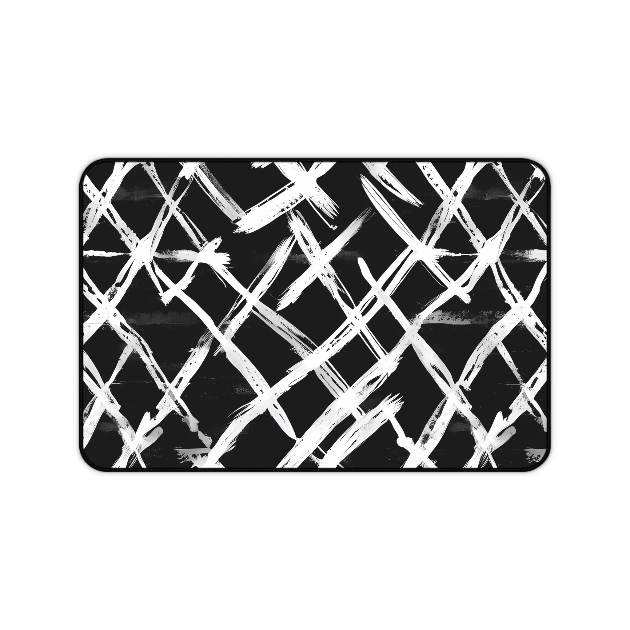 monochrome-mouse-pad-stylish-black-and-white-desk-mat-sleek-black-and-white-desk-pad-modern-minimalist-mouse-pad